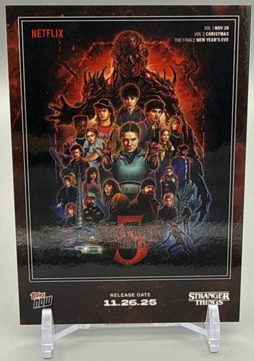 Stranger Things Season 5 Poster Card - 2025 Topps NOW #STRA - (In hand)