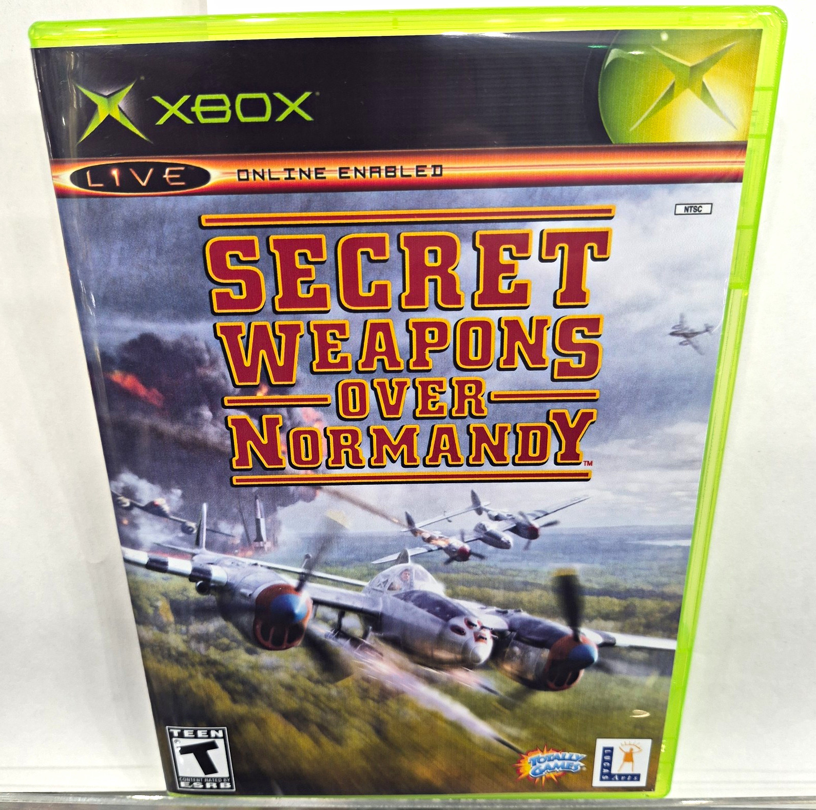 Secret Weapons Over Normandy (Microsoft Xbox, 2003) With New Cover 