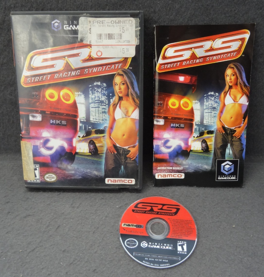 Nintendo Gamecube GC SRS Street Racing Syndicate CIB 2004 Case Manual USA Made