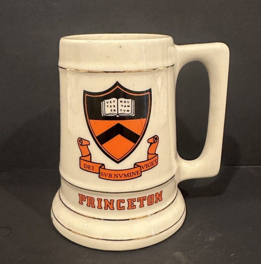 Vintage Princeton College University Mug Tankard American Decorators NJ Large