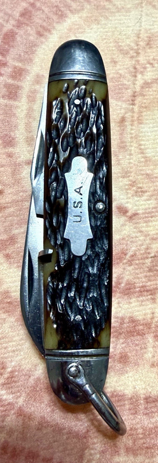 Vintage Camillus 4 Line WW2 Army Combat Engineers Utility Knife