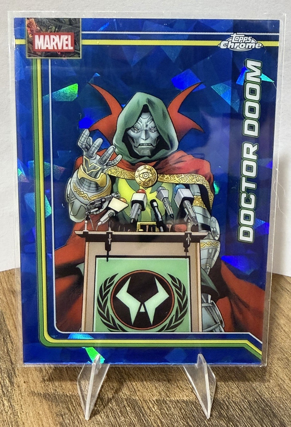 2026 Topps Chrome Marvel Sapphire Doctor Doom Base 