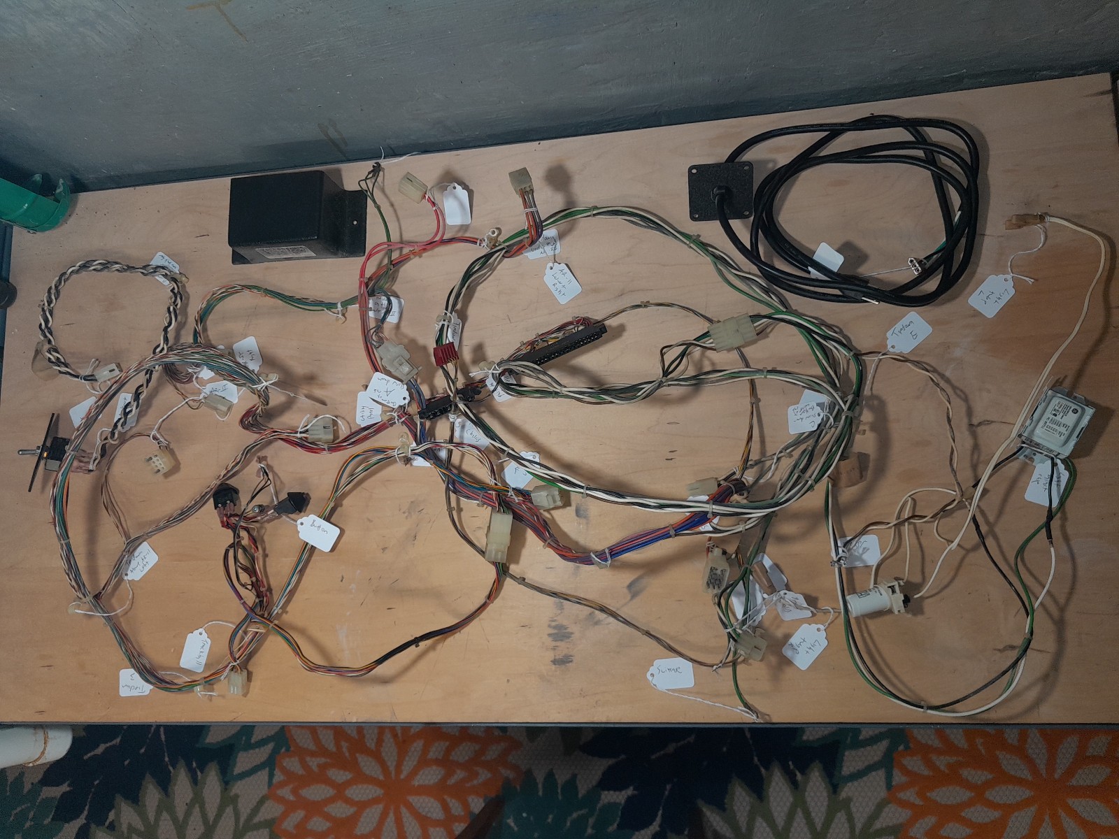 Atari Millipede Arcade IRISH Wiring Harness.  Complete Tested Uncut, with extras
