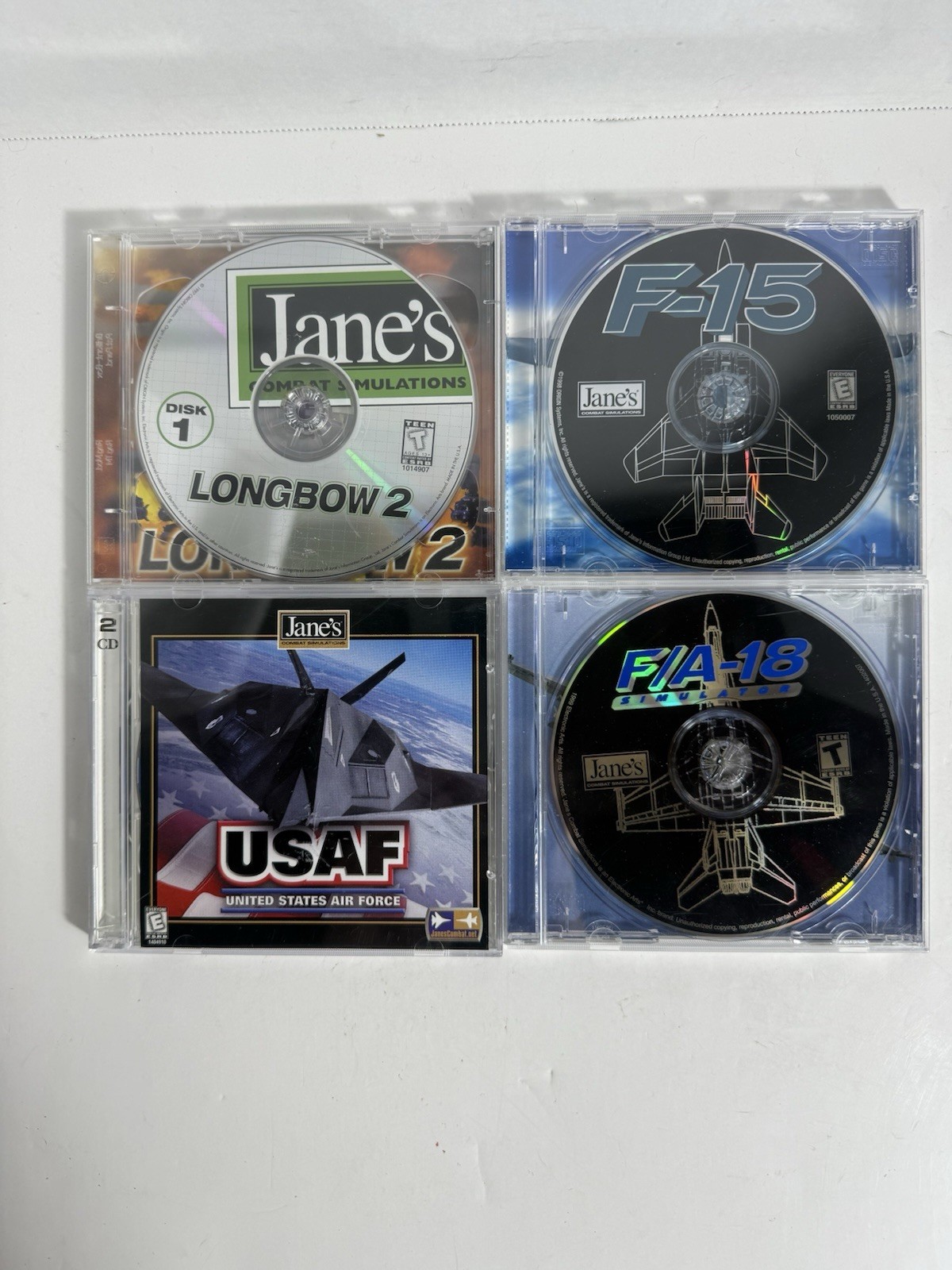 Jane’s USAF United States Air Force PC CD-ROM 1999 2 Disc + More | Windows 98/95