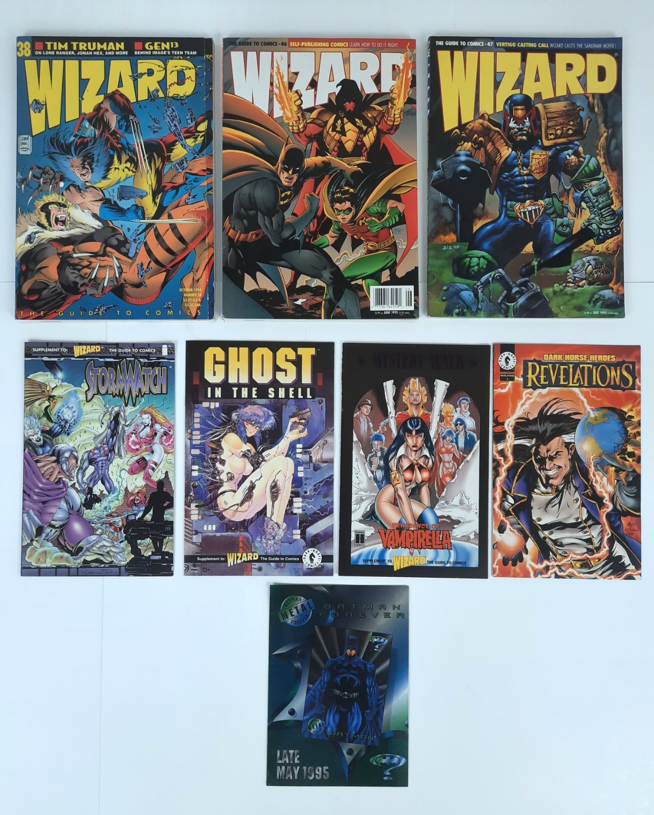 Wizard The Guide to Comics Number 38, 46 & 47 Plus Extras