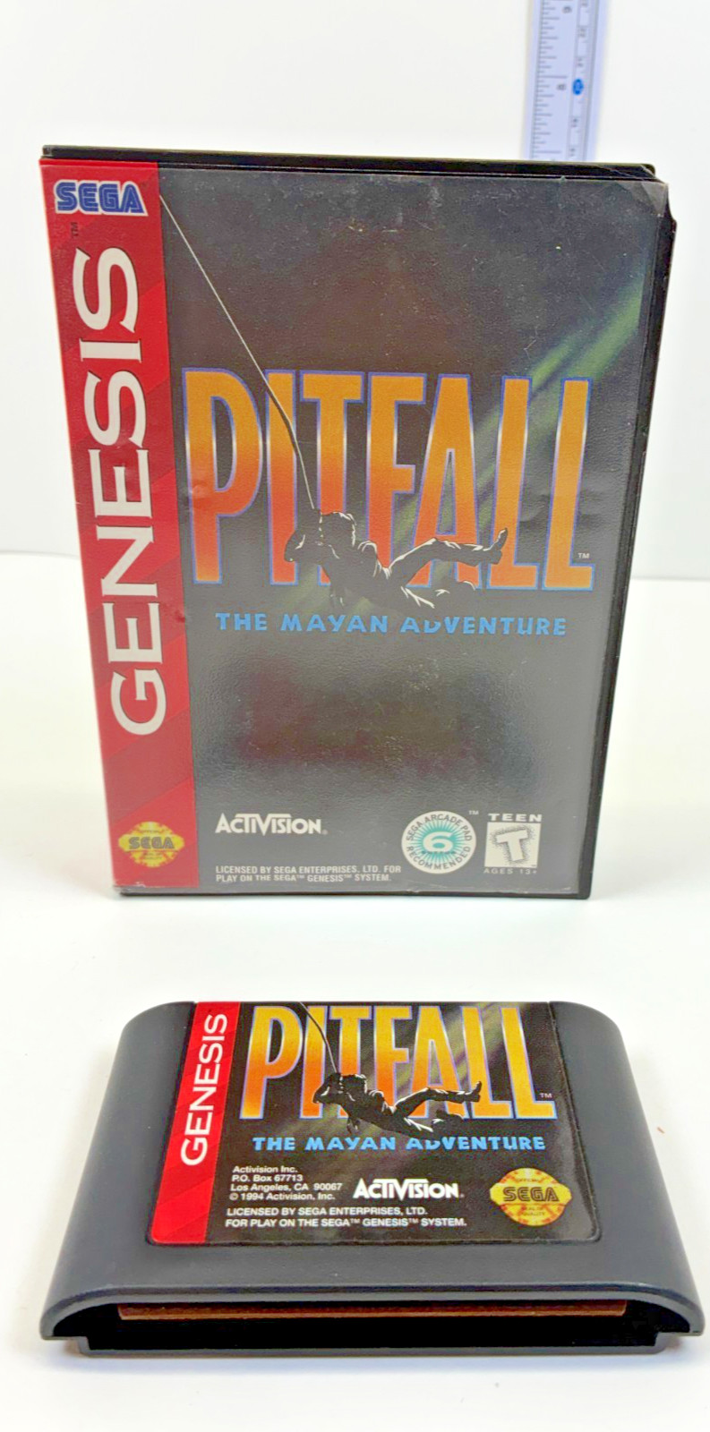 SEGA GEN: Pitfall: The Mayan Adventure *NO MANUAL OR POSTER & *