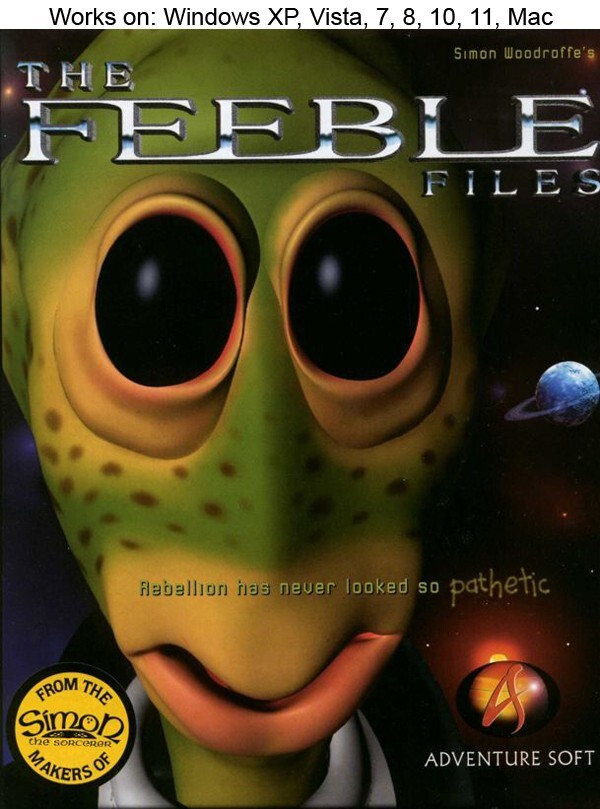 The Feeble Files PC Mac Game 1997 Windows 10 11