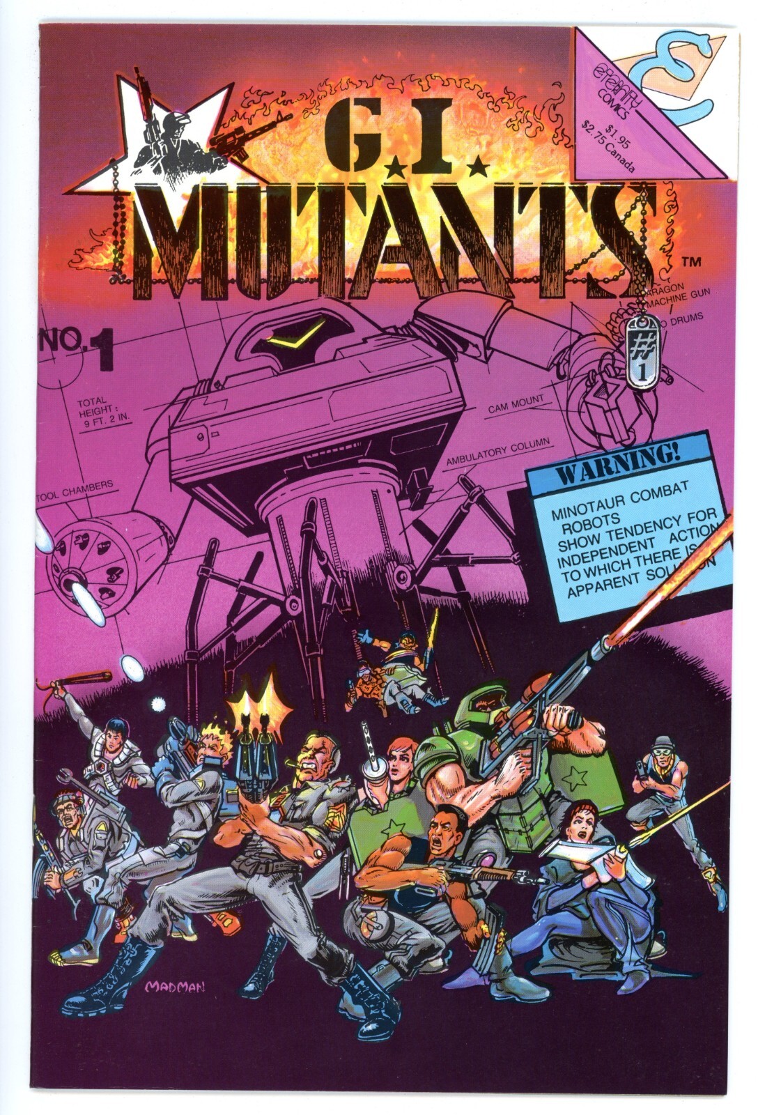 G.I. MUTANTS #1 - FIRST APPEARANCE  of  ETERNITY COMICS  🟥NM