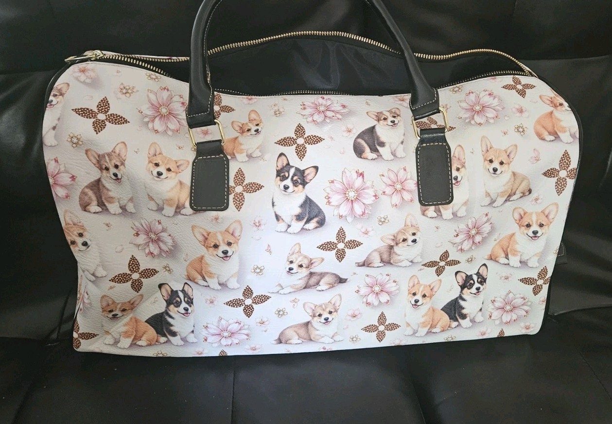 Pembroke Welsh Corgi Puppy Dog Large Ladies Bag Purse Crossbody  Only 1