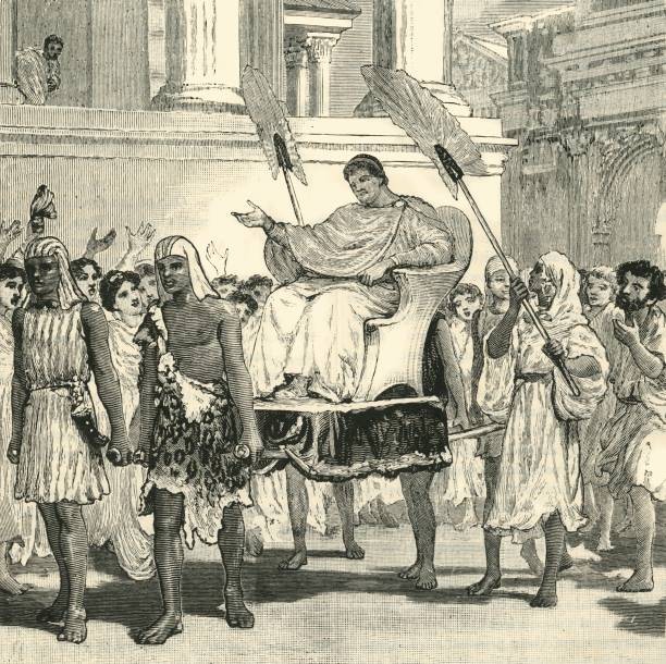 Public Rejoicings on the Recovery of Pompey 1890 Historic Print Old Photo