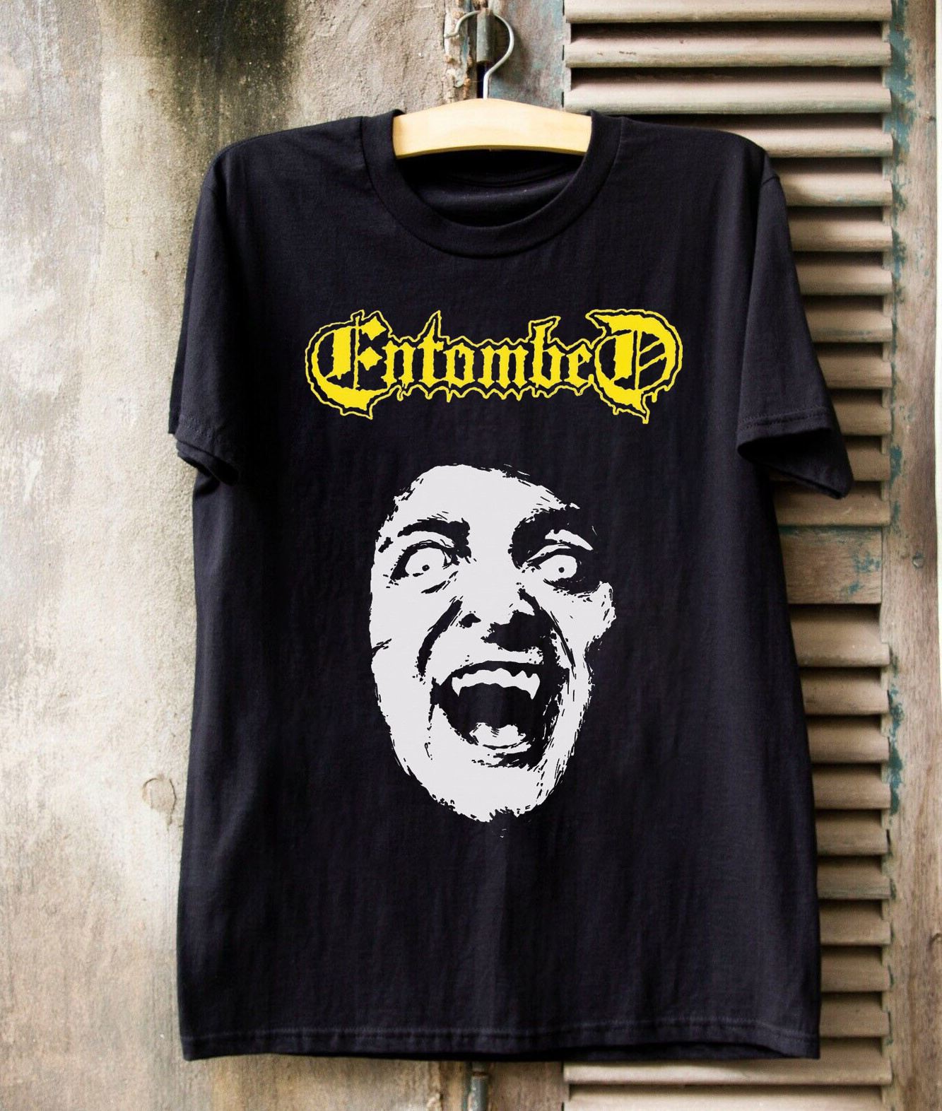 Entombed - Swedish  Short Sleeve Cotton Black All Size Shirt