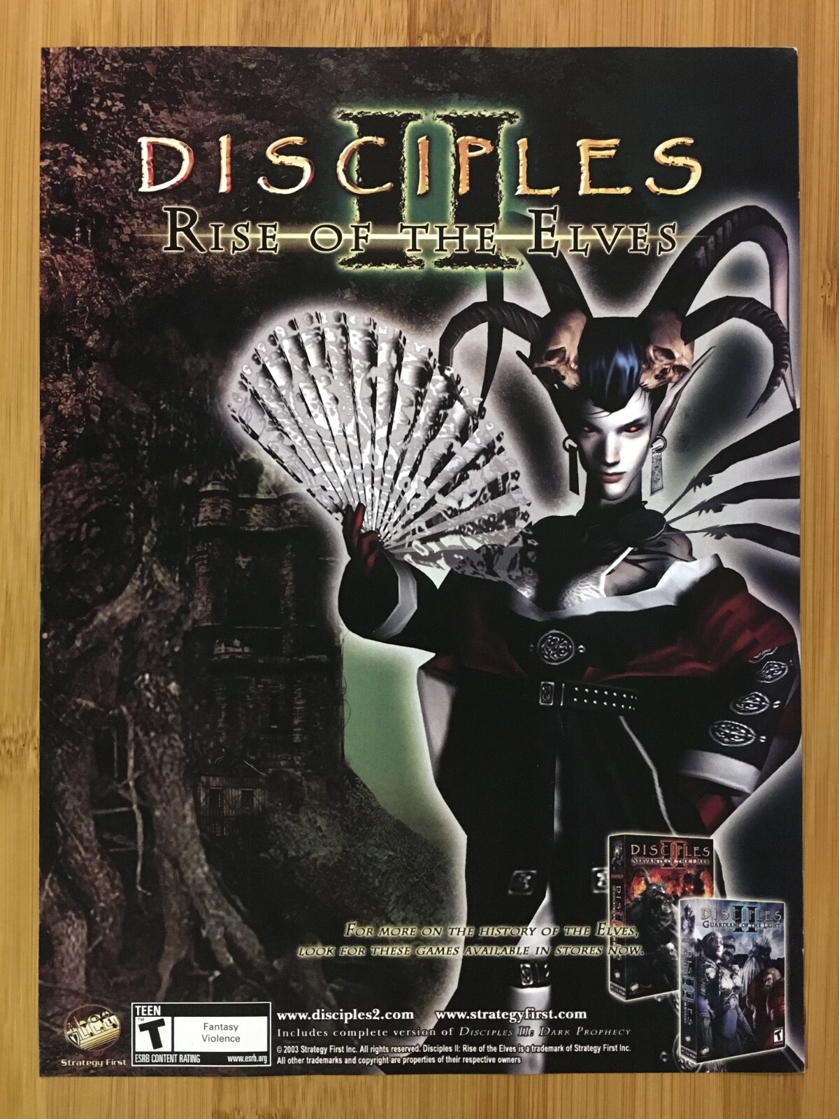 Disciples II 2: Rise of the Elves PC 2003 Print Ad/Poster Official RPG Promo Art
