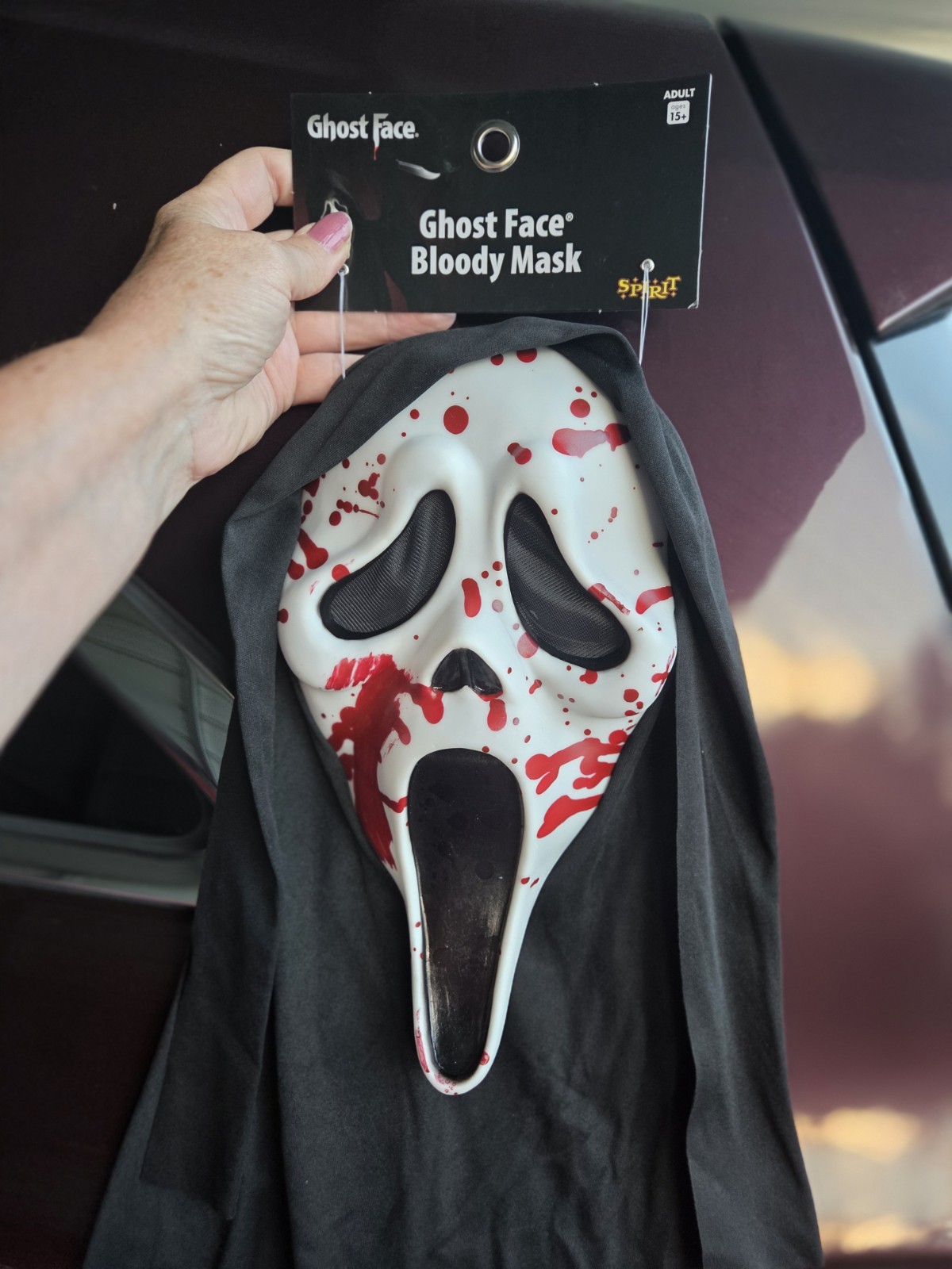 SPIRIT Halloween Bloody Ghostface Adult Size Mask NEW