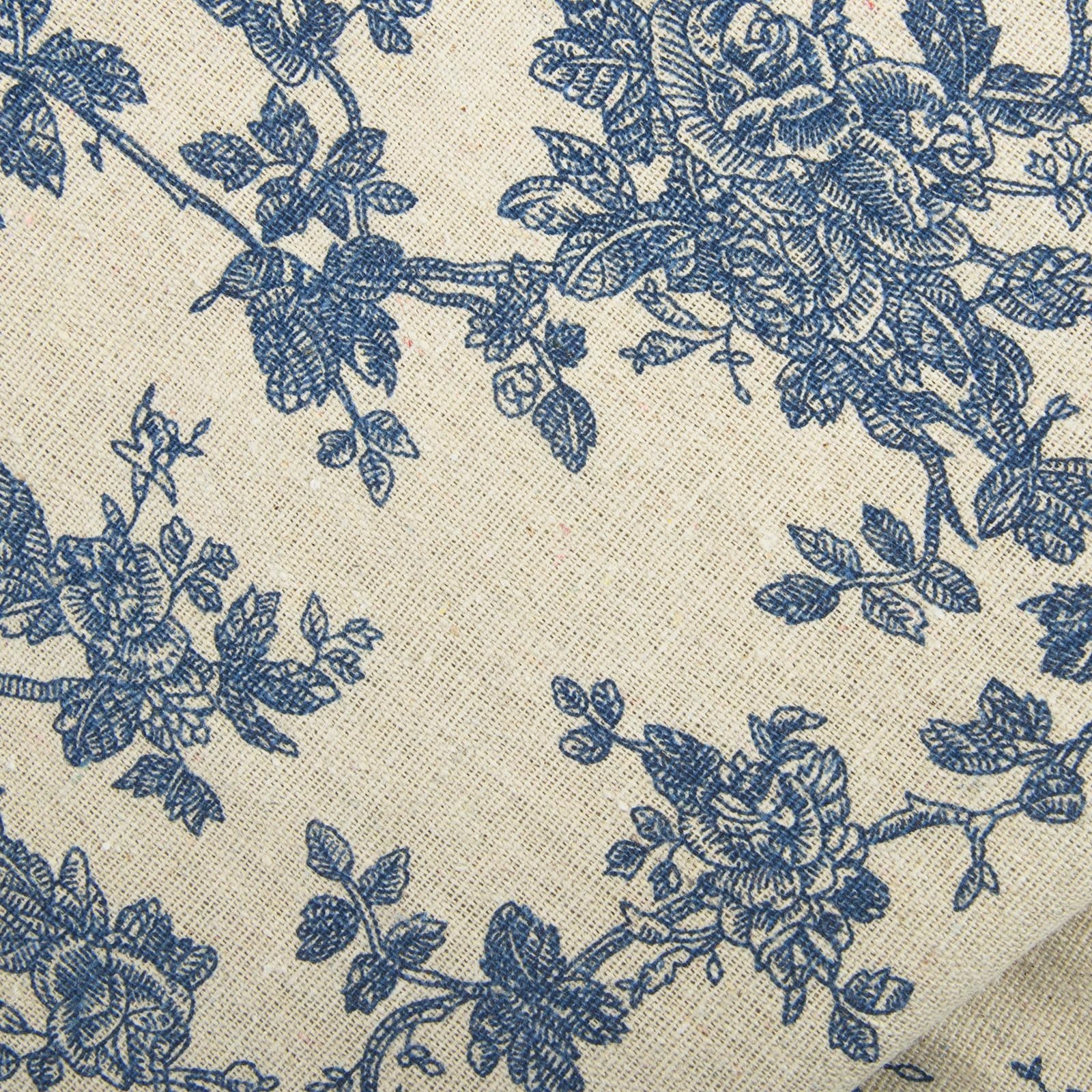 Vintage Linen Floral Fabric by The Yard 5 Yard by 62 Inch Width | Upholstery ...