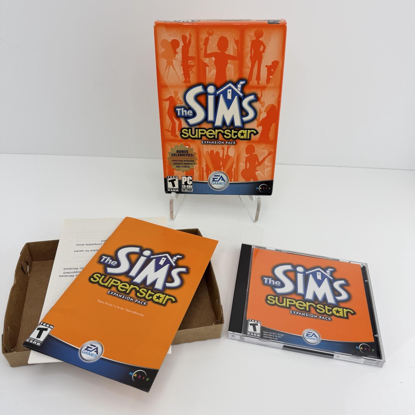 The Sims Superstar PC Windows Game CIB T EA 2003 Expansion Pack Simulation