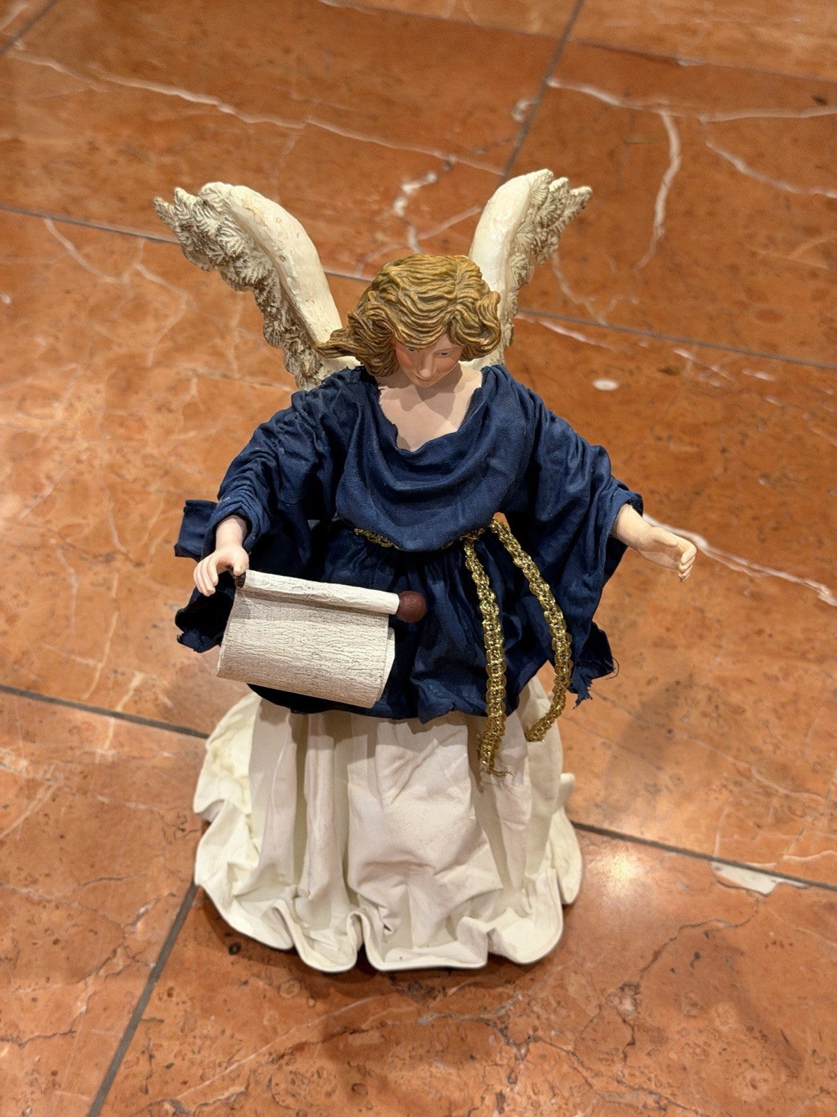 CLOTHIQUE POSSIBLE DREAMS BLUE GOLD XMAS TREE TOPPER 1988 9