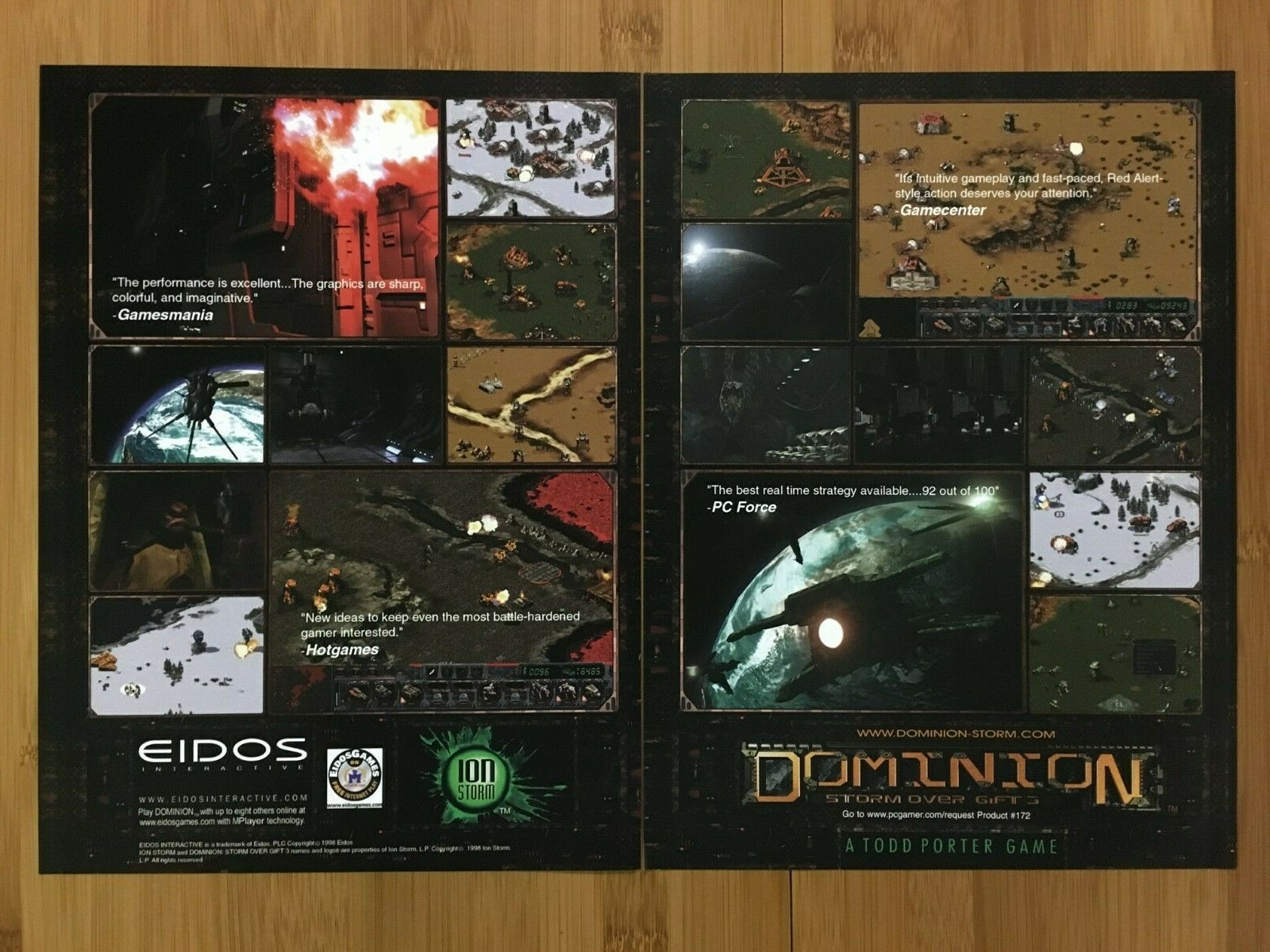 Dominion: Storm Over Gift 3 PC 1998 Print Ad/Poster Official Authentic Promo Art