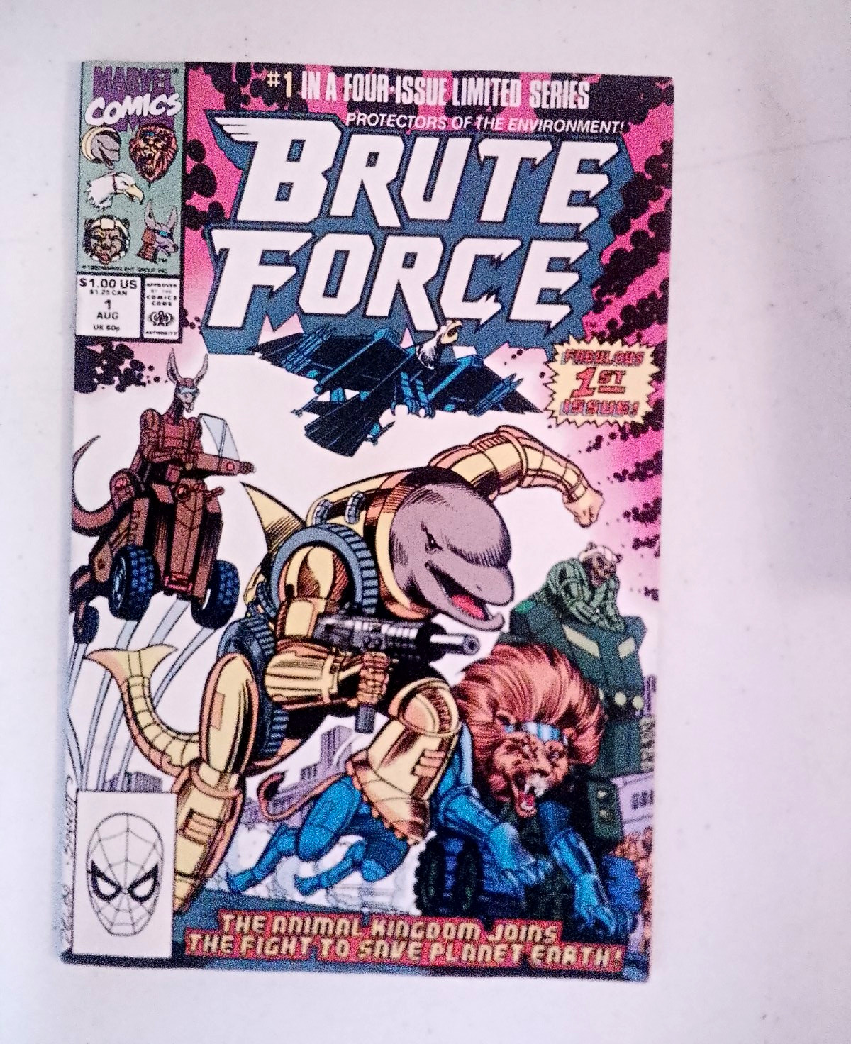 Marvel Comics Brute Force Protectors Of The Environment #1 1st Issue 1990
