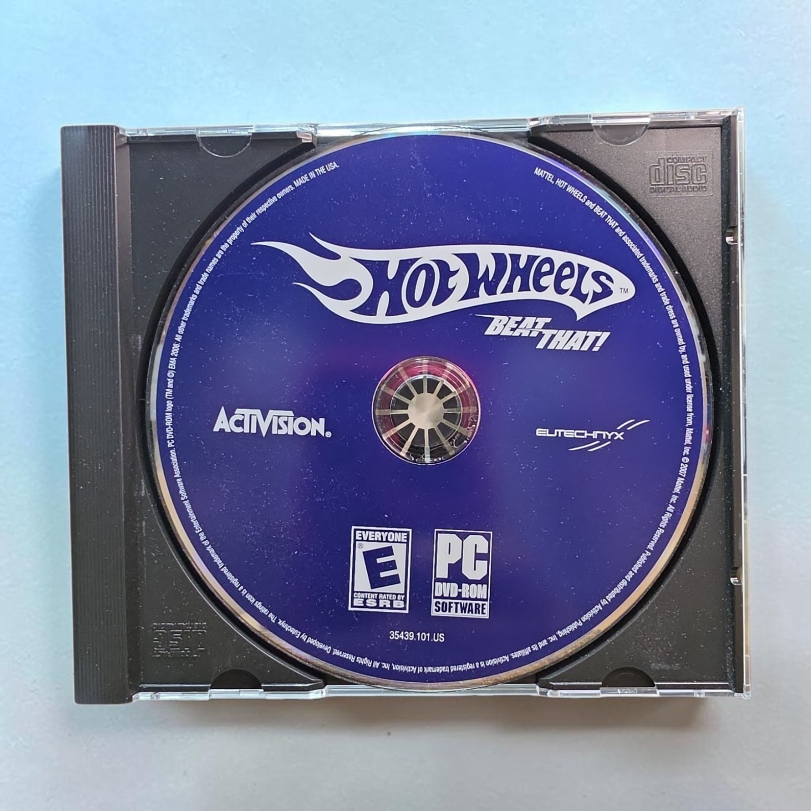 Hot Wheels Beat That (PC, 2007) Untested Game Only No Manual