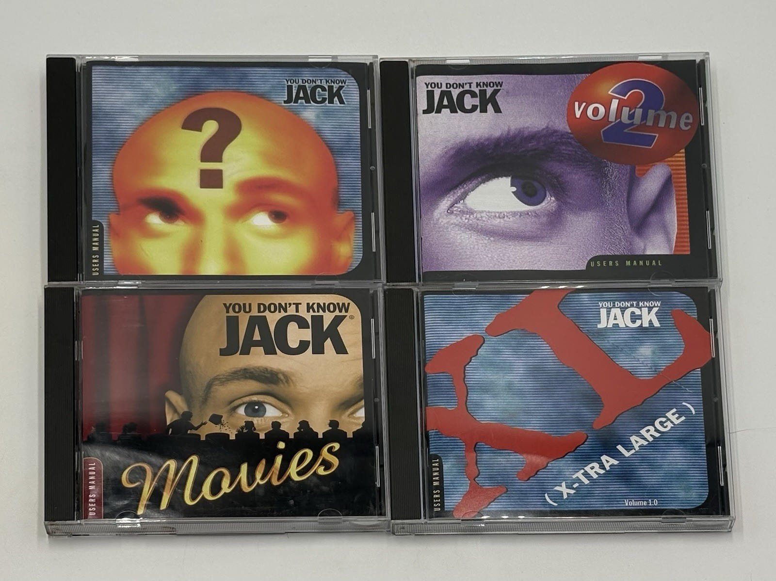 You Don't Know Jack 4 PC Games Volume 1 & 2, Movies & XL X-tra Large
