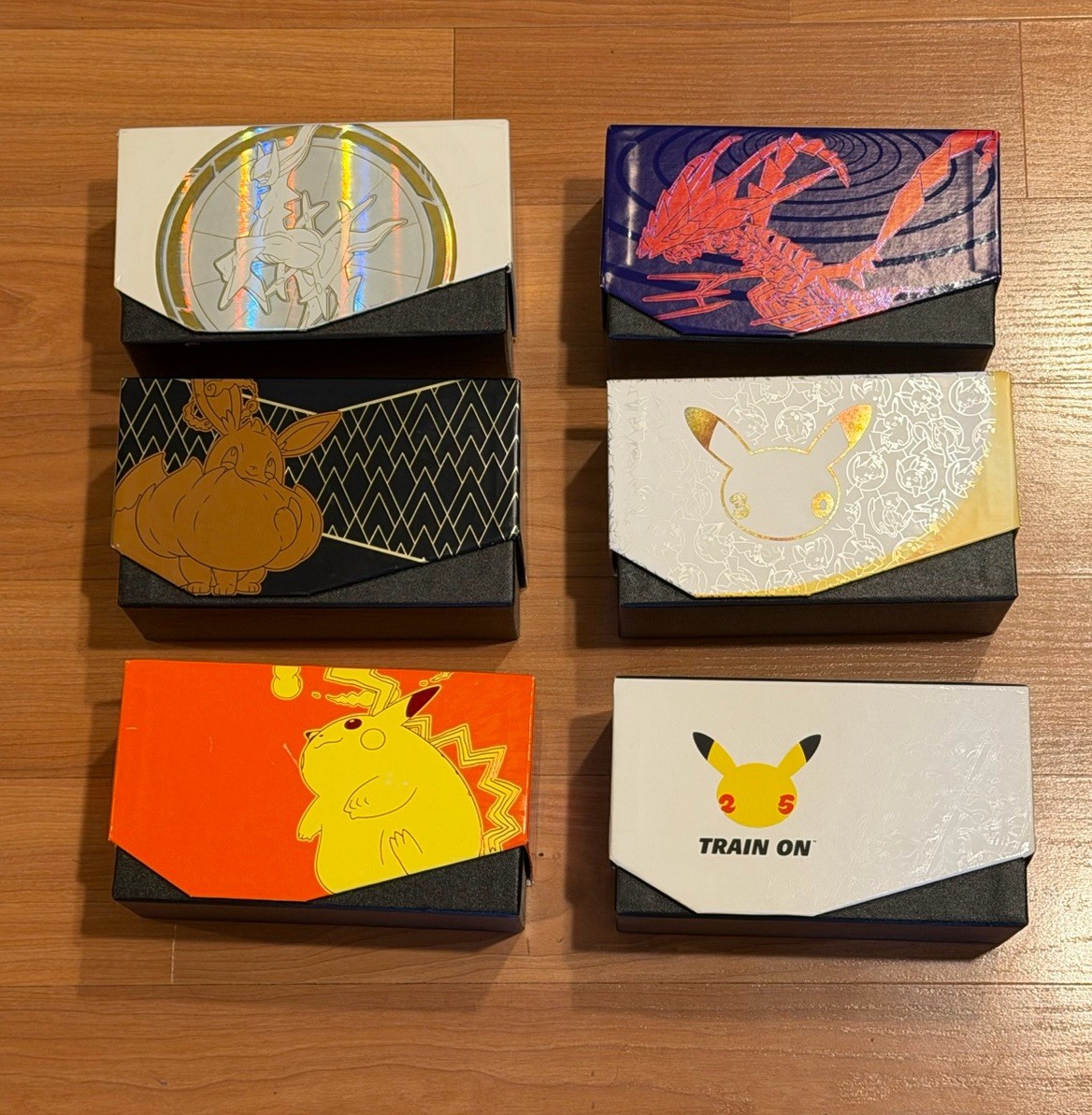 EMPTY Pokemon ETB Boxes Lot of 6