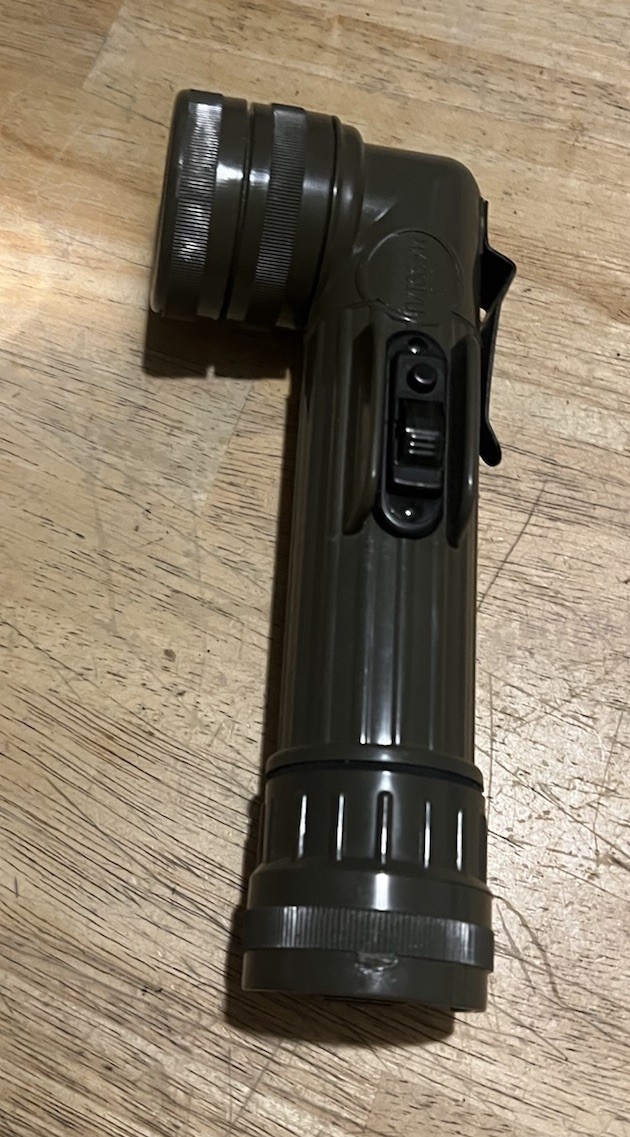 US MX-991/U  FULTON Made In USA FLASHLIGHT With Extra Lenses