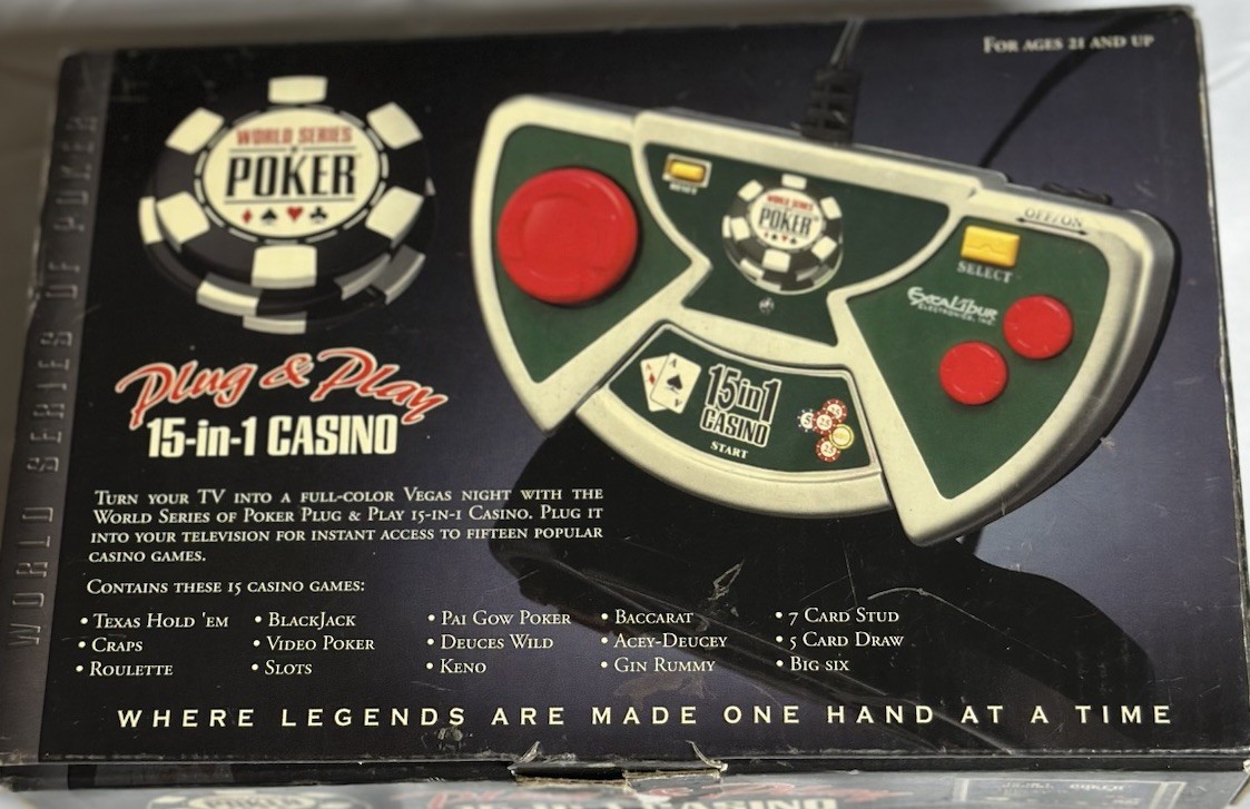 World Series of Poker-15 in 1 Casino-Plug & Play TV Video Game-Excalibur VR-15