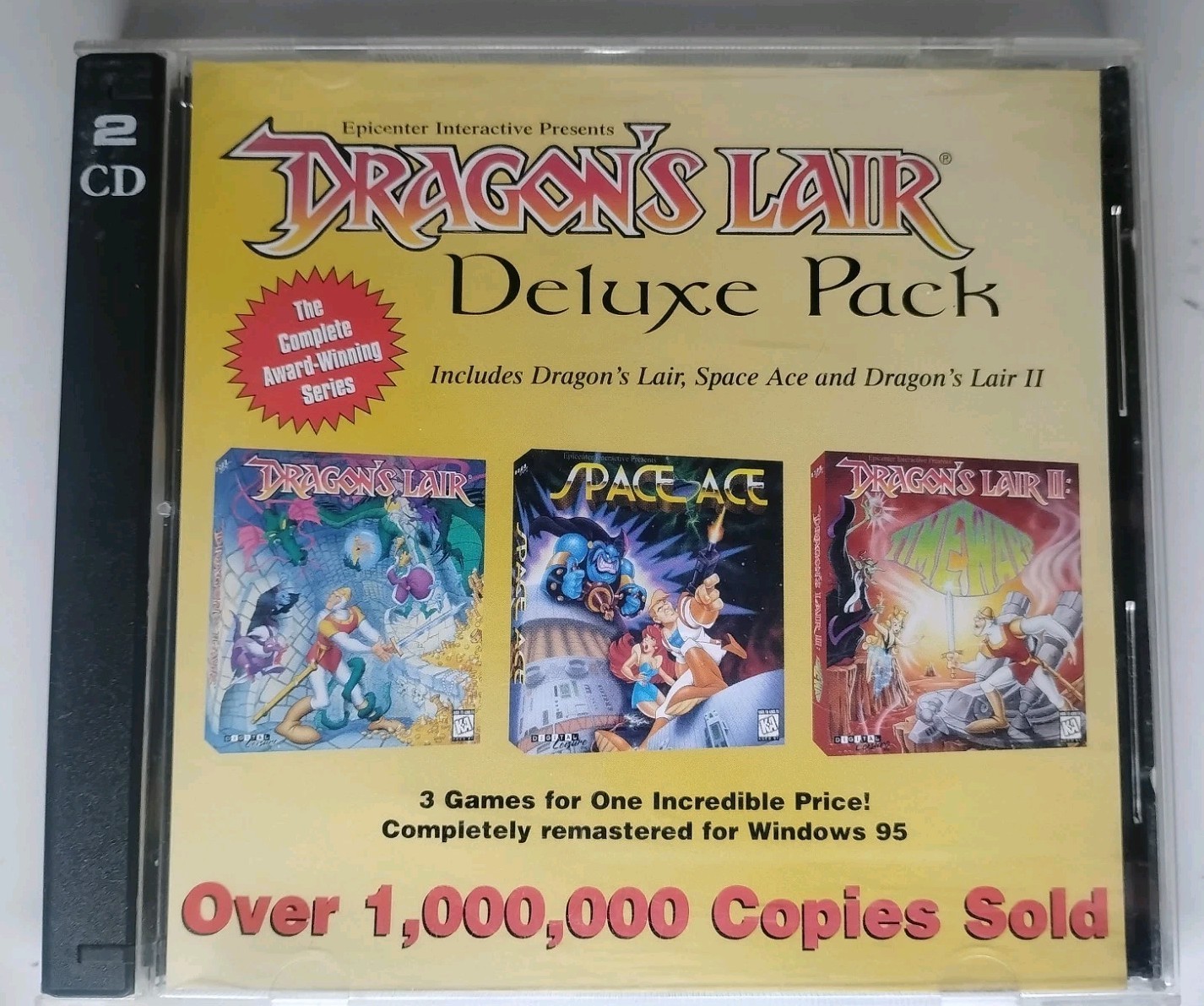 Dragon’s Lair Deluxe Pack PC Game Dragon's Lair 1-2, Space Ace CD Rom