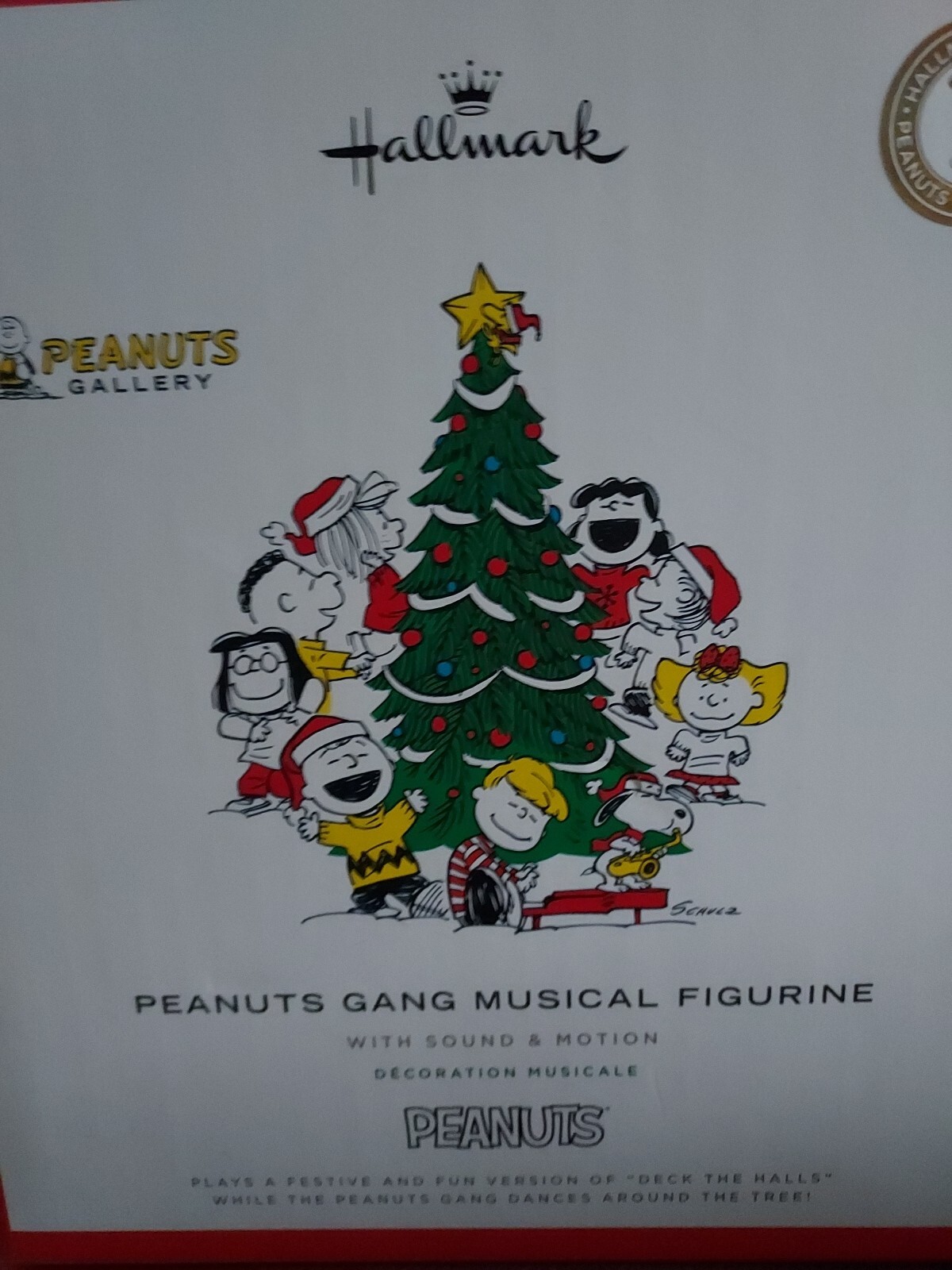 Hallmark 2022 Peanuts Gang Musical Figurine Sound Motion Christmas Tree Holiday 