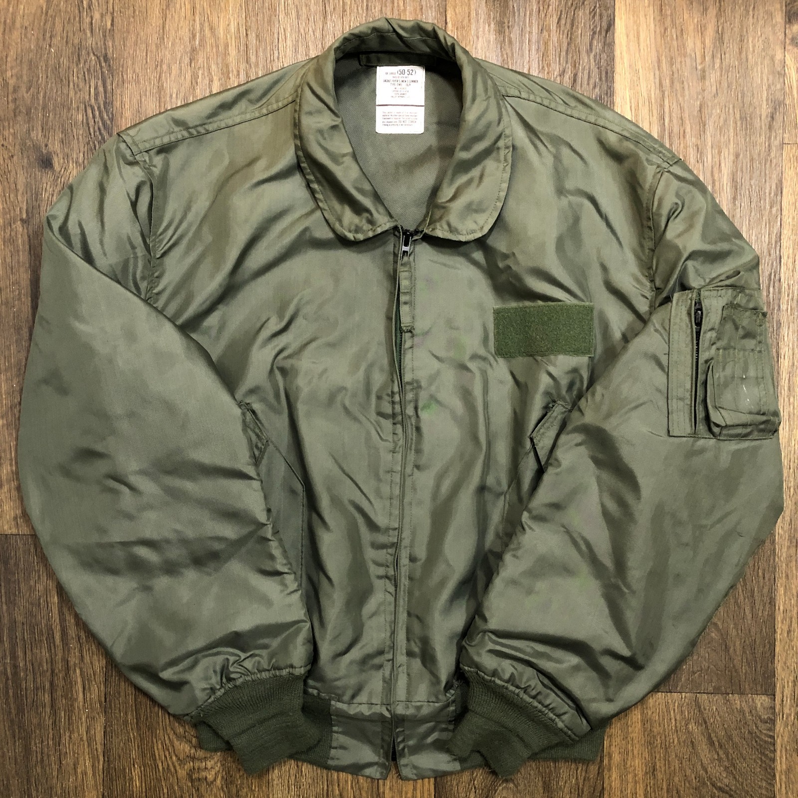 2000s US Air Force USAF CWU-36/P Sage Green Summer Flyers Jacket XX-LARGE
