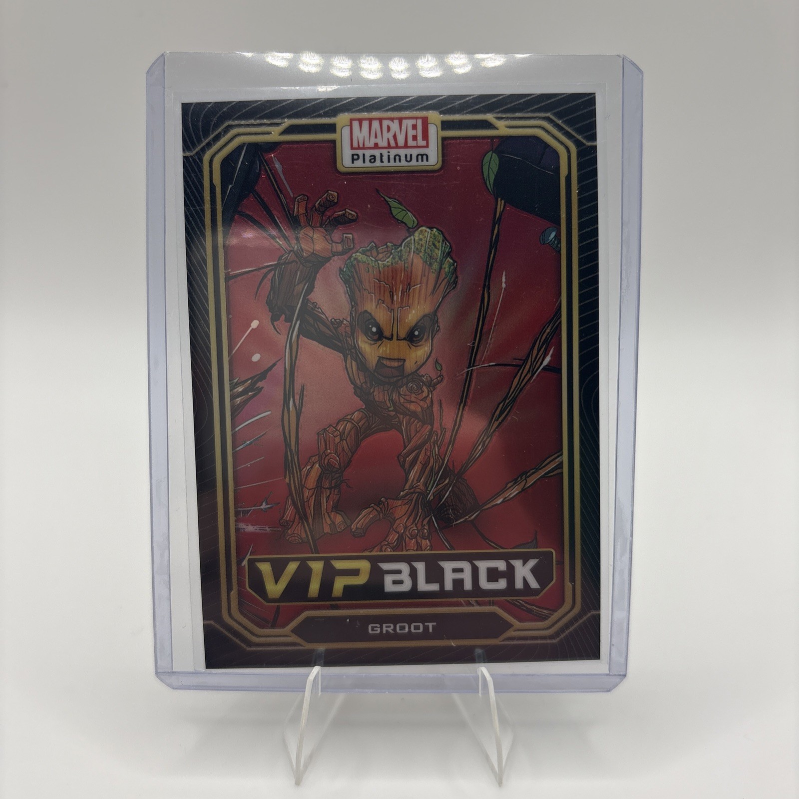 2023 Upper Deck Marvel Platinum VIP Black Achievement Groot #VIP-21