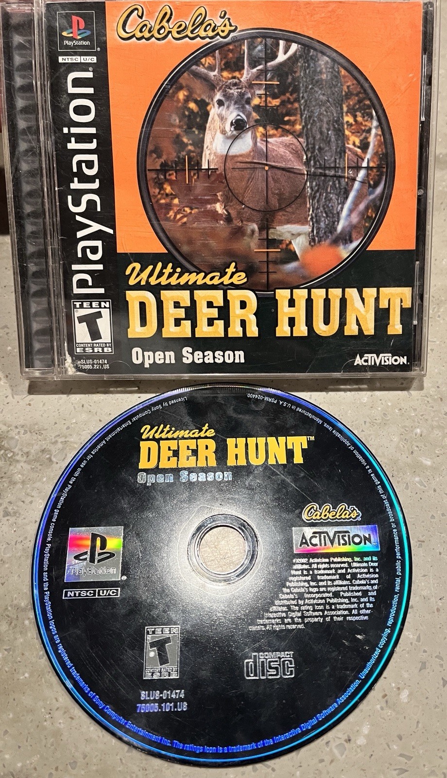 Cabela's Ultimate Deer Hunt Sony PS1 Playstation 1 2002 Complete