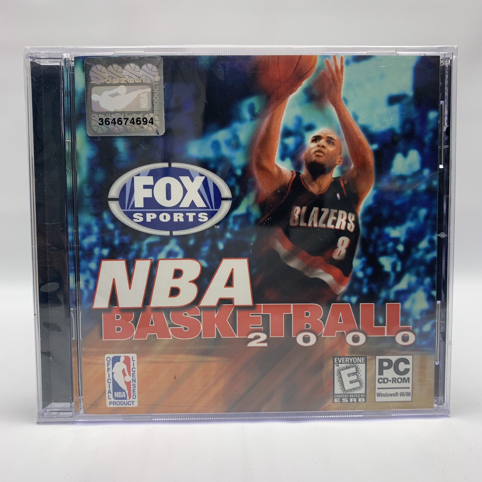 NBA Basketball 2000 PC Game Fox Sports 1999 Official NBA Product Rare New