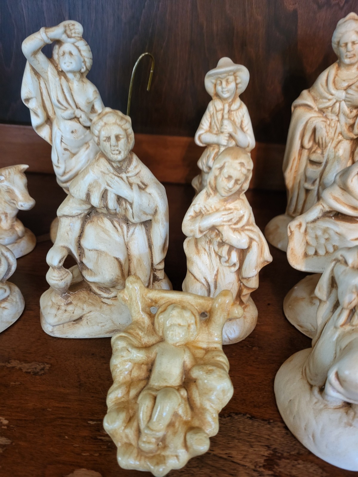vintage atlantic mold nativity set