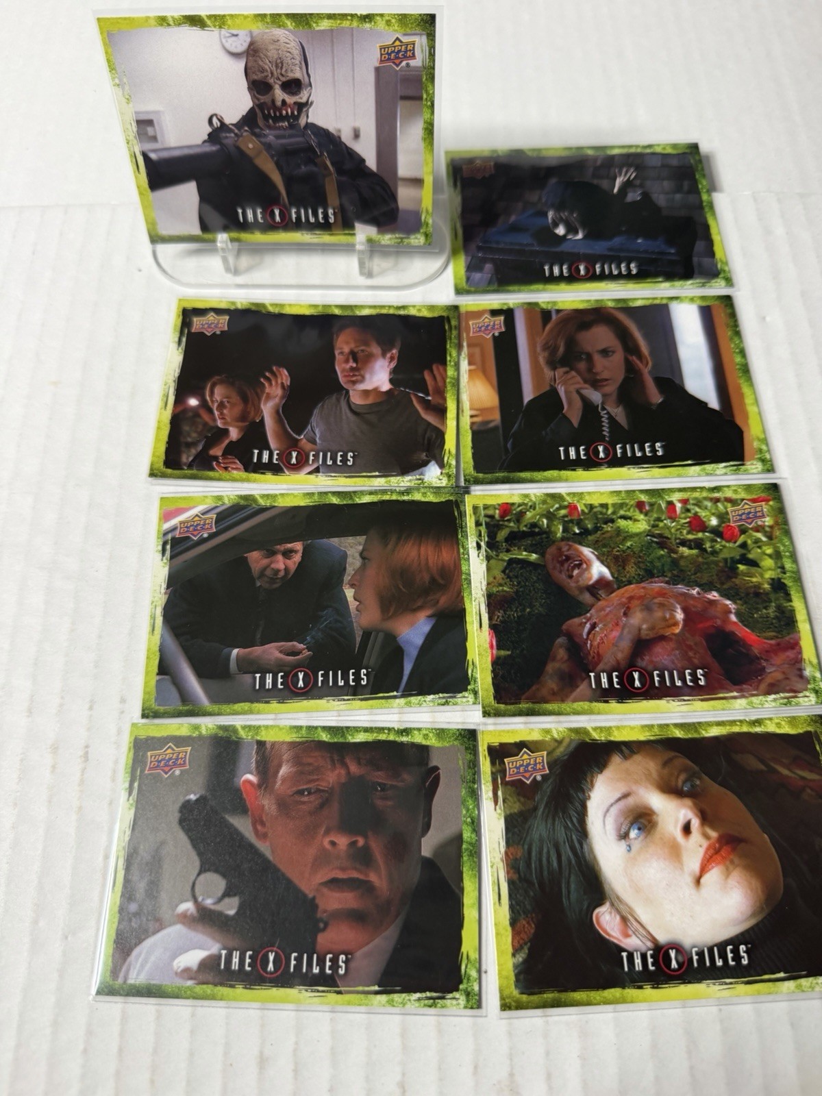 2025 Upper Deck The X-Files Government Conspiracies Edition Green 8 Card Lot