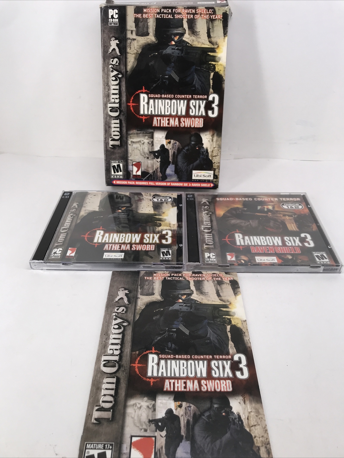 Tom Clancy's Rainbow Six 3 Athena Sword Pc And Raven Shield Mint