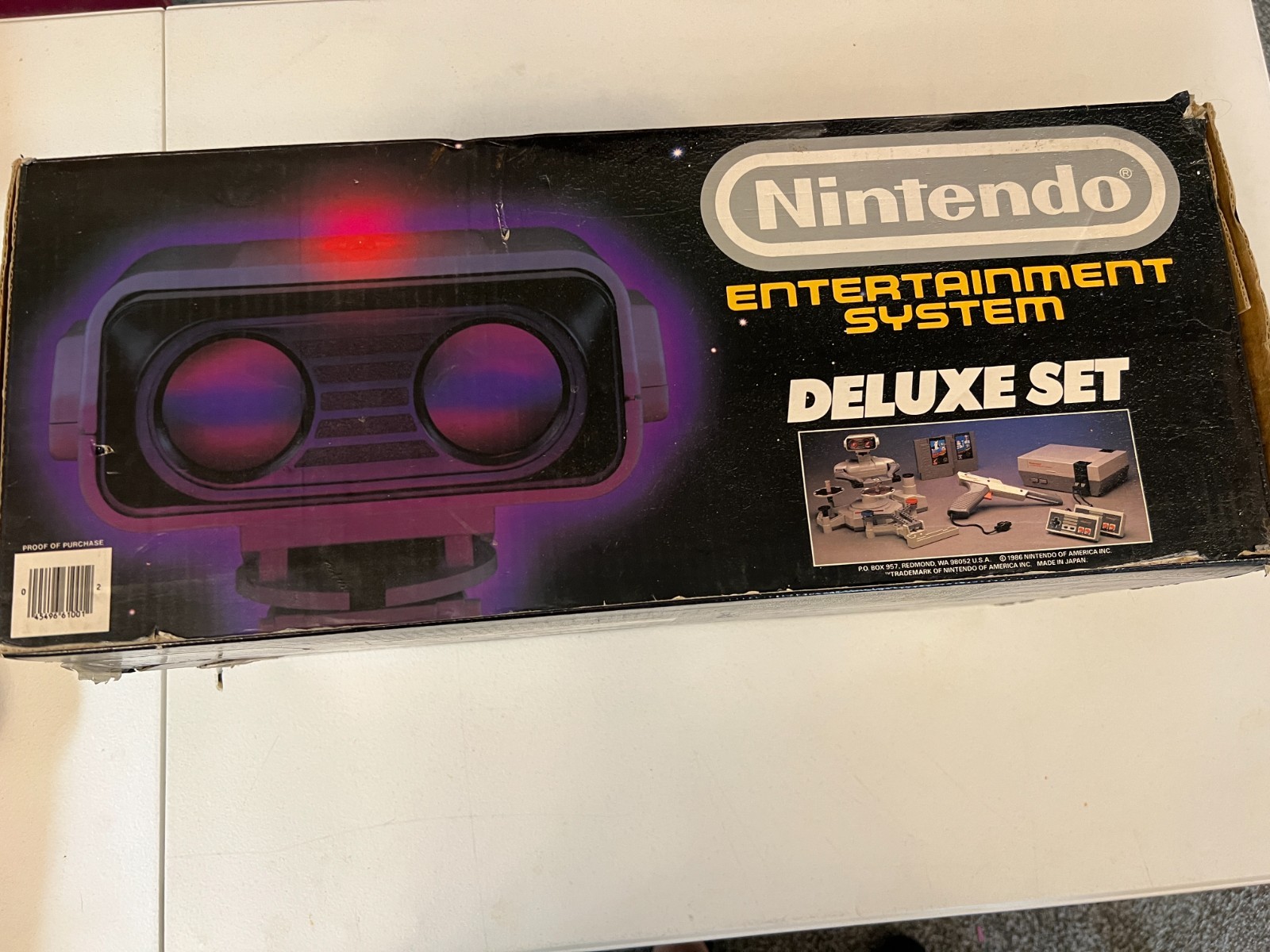 Nintendo NES 1986 DELUXE SET w/ROB CIB SERVICED + TESTED w/3 Extra controllers