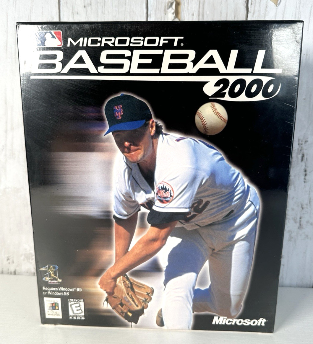 Microsoft Baseball 2000 PC Big Box WizBang Software Brand New Sealed