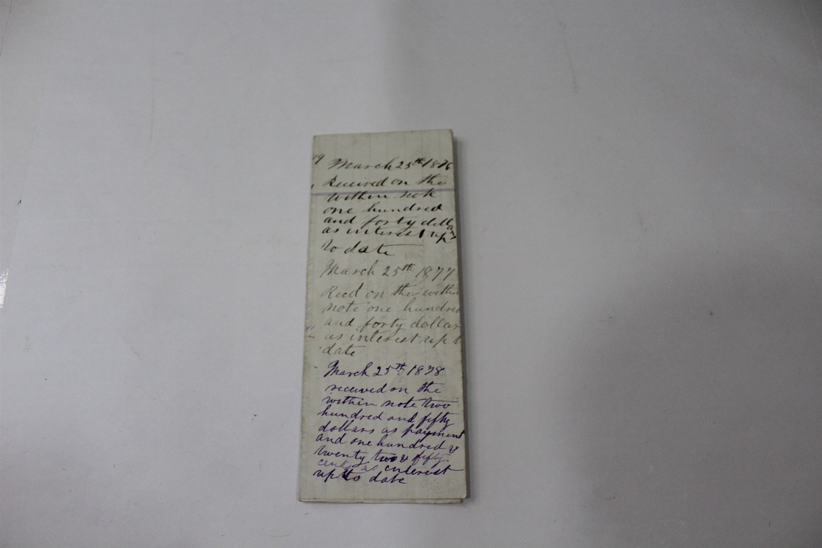 Antique Handwritten Contract 1878 