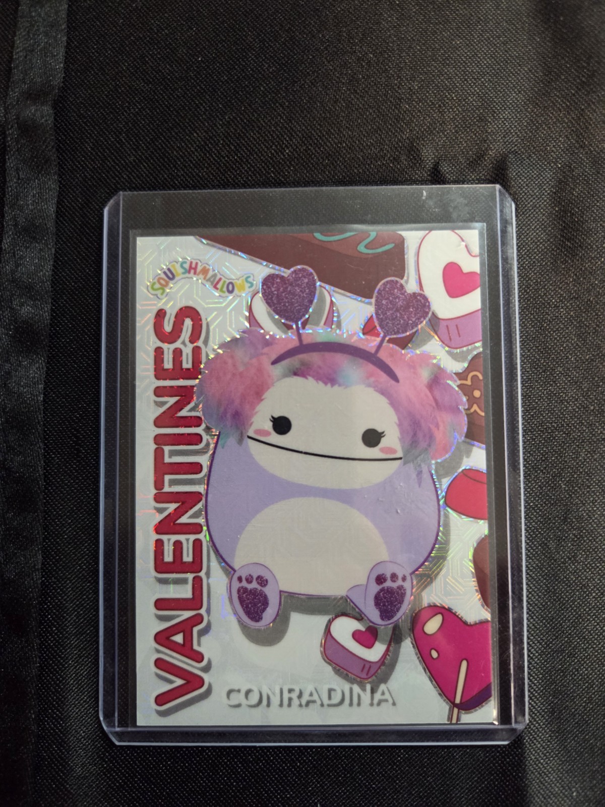 2024 Panini Squishmallows Select Series Valentines Holofoil #5 Conradina White