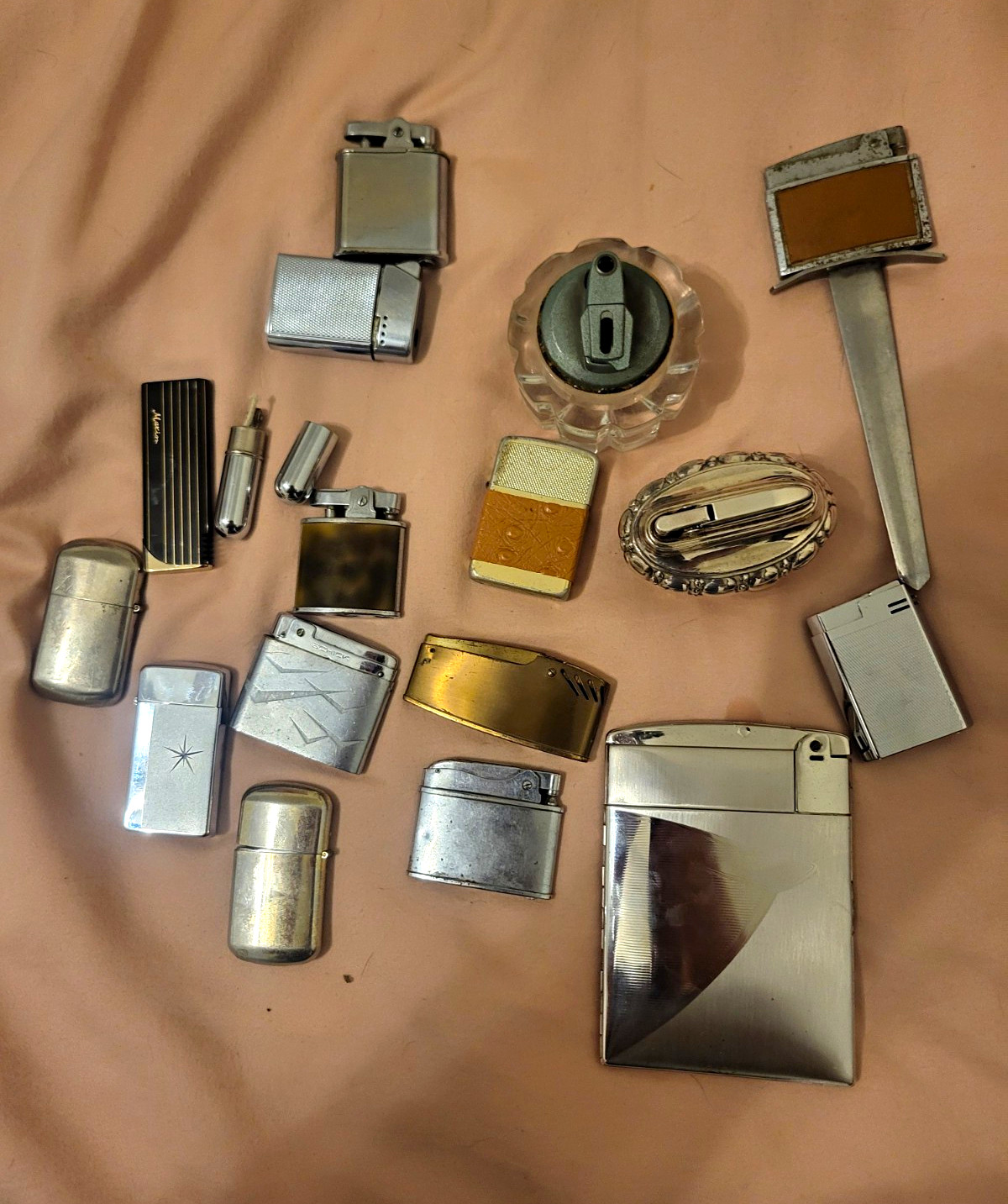 Vintage Lighter Lot Mixed Brands a Few Are Ronso, Globe,strid, Schick,and Other