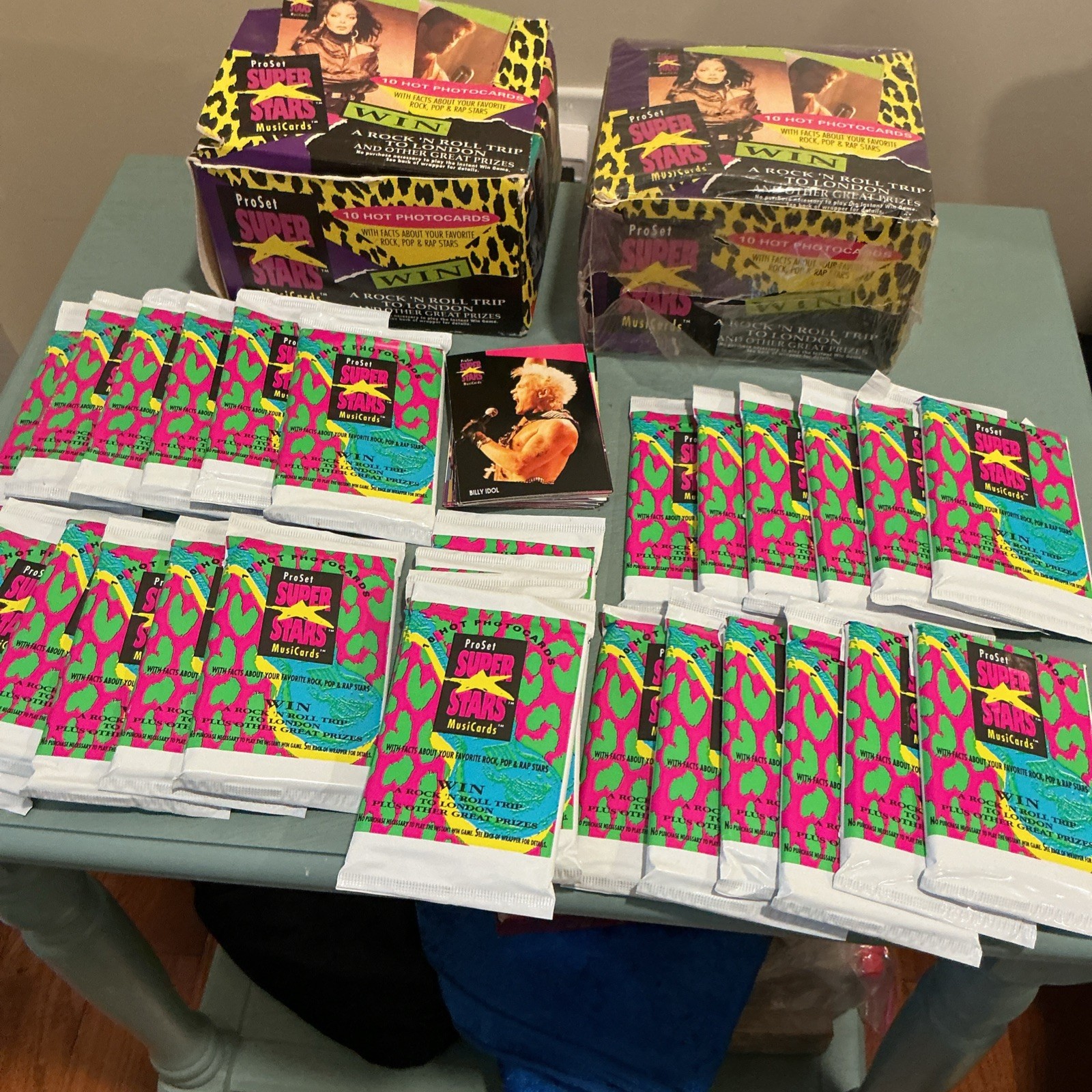 1991 ProSet Super Stars Musicards New Box + 28 Sealed Packs First Series Read