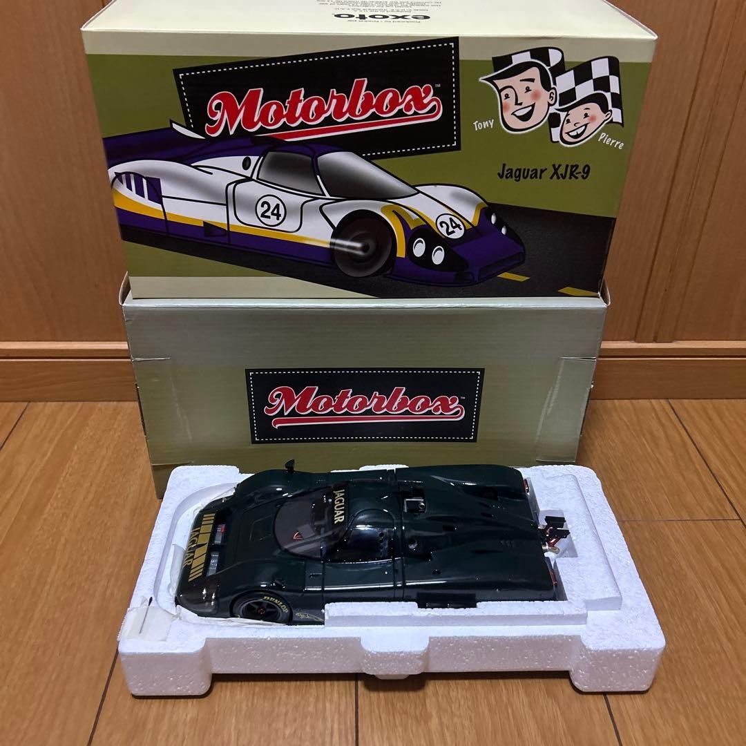 EXOTO Jaguar XJR-9 1/18 Scale Diecast Model Car Rare Motorbox Label