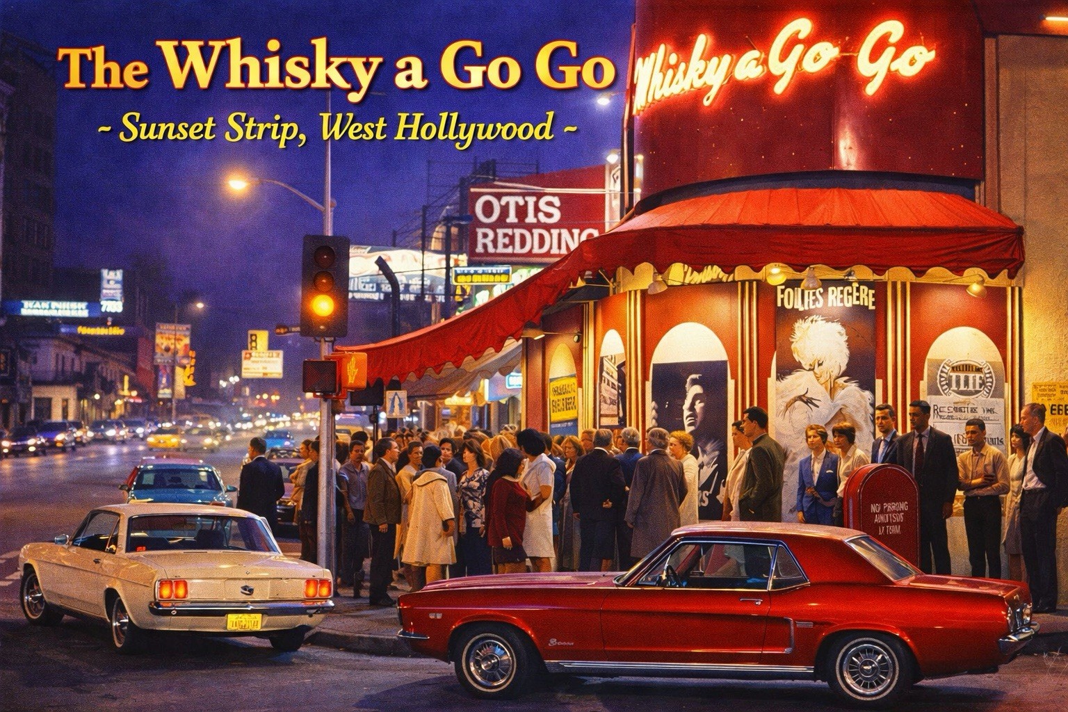 Whisky a Go Go - Sunset Strip, West Hollywood Los Angeles MODERN POSTCARD D646