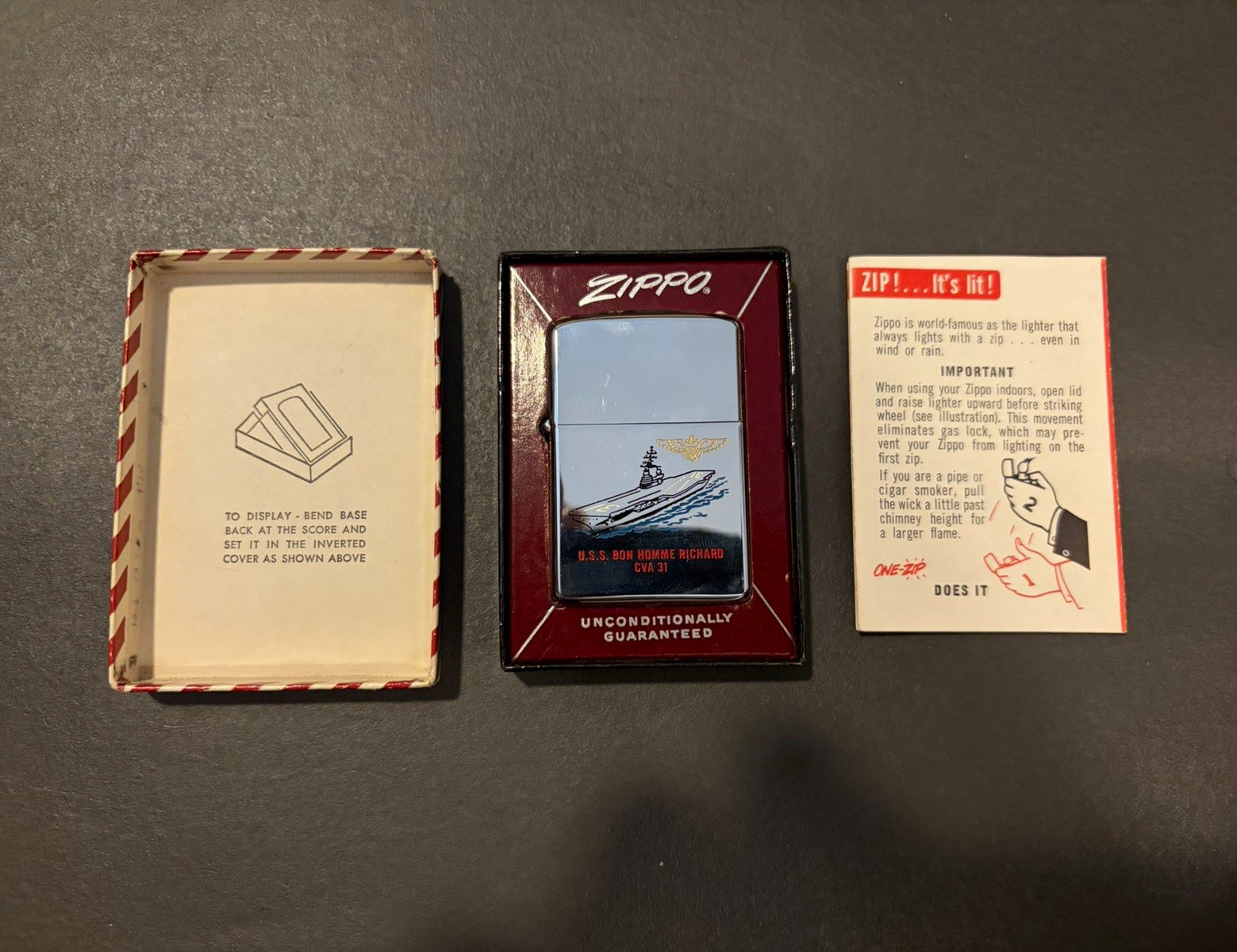 1961 Slim Zippo Lighter