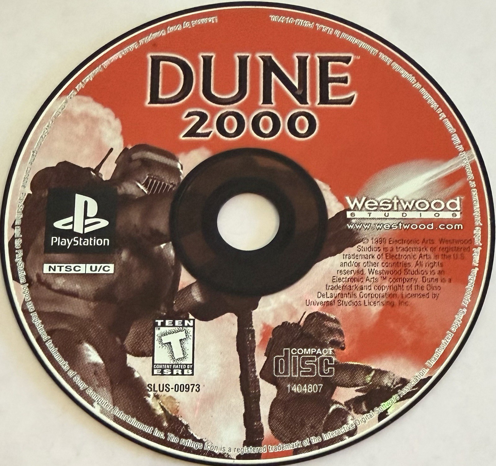 Dune 2000 (Sony PlayStation 1, PS1) DISC ONLY | NO TRACKING | M4079