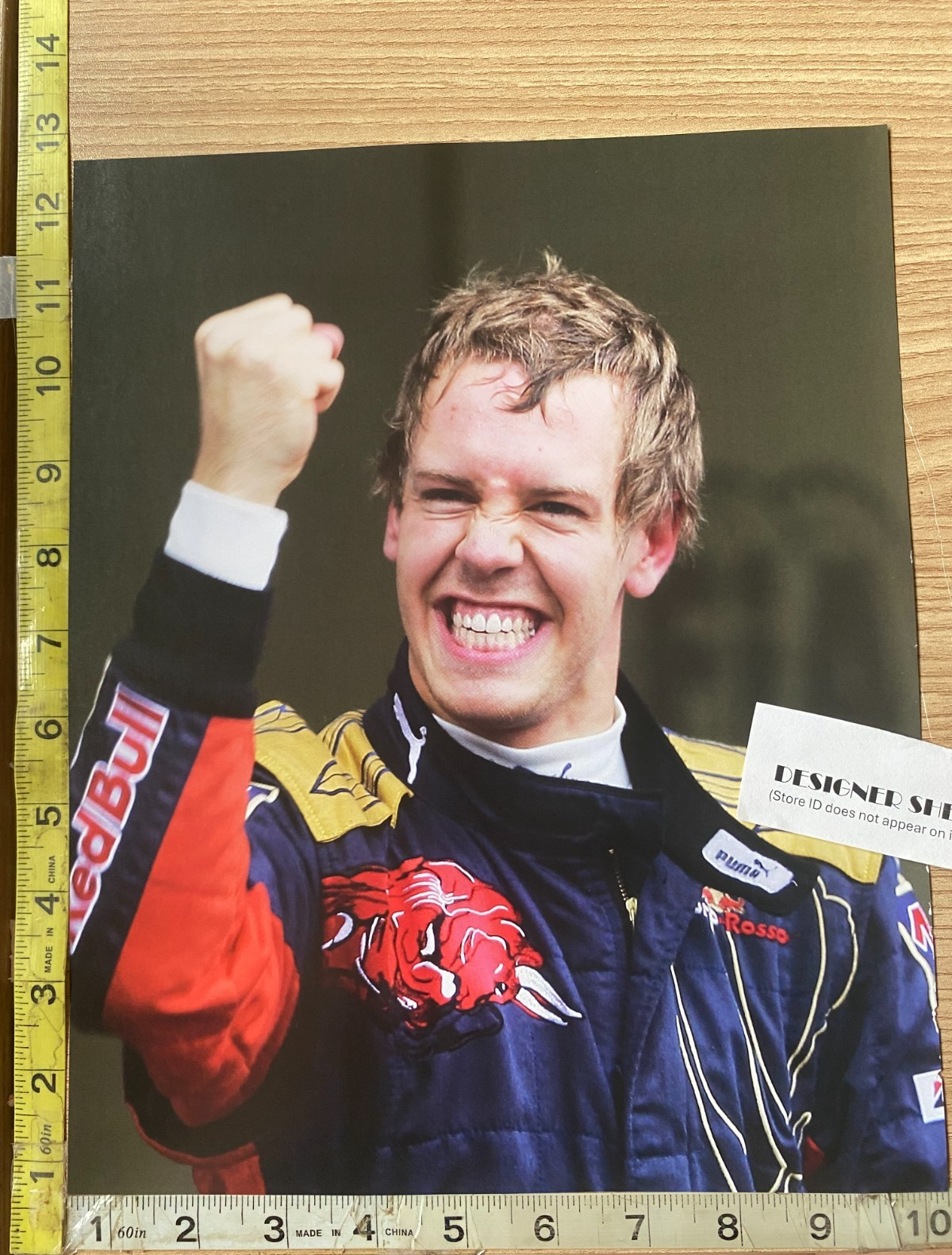 Sebastian Vettel Italy Grand Prix 2008 Win Book Photograph