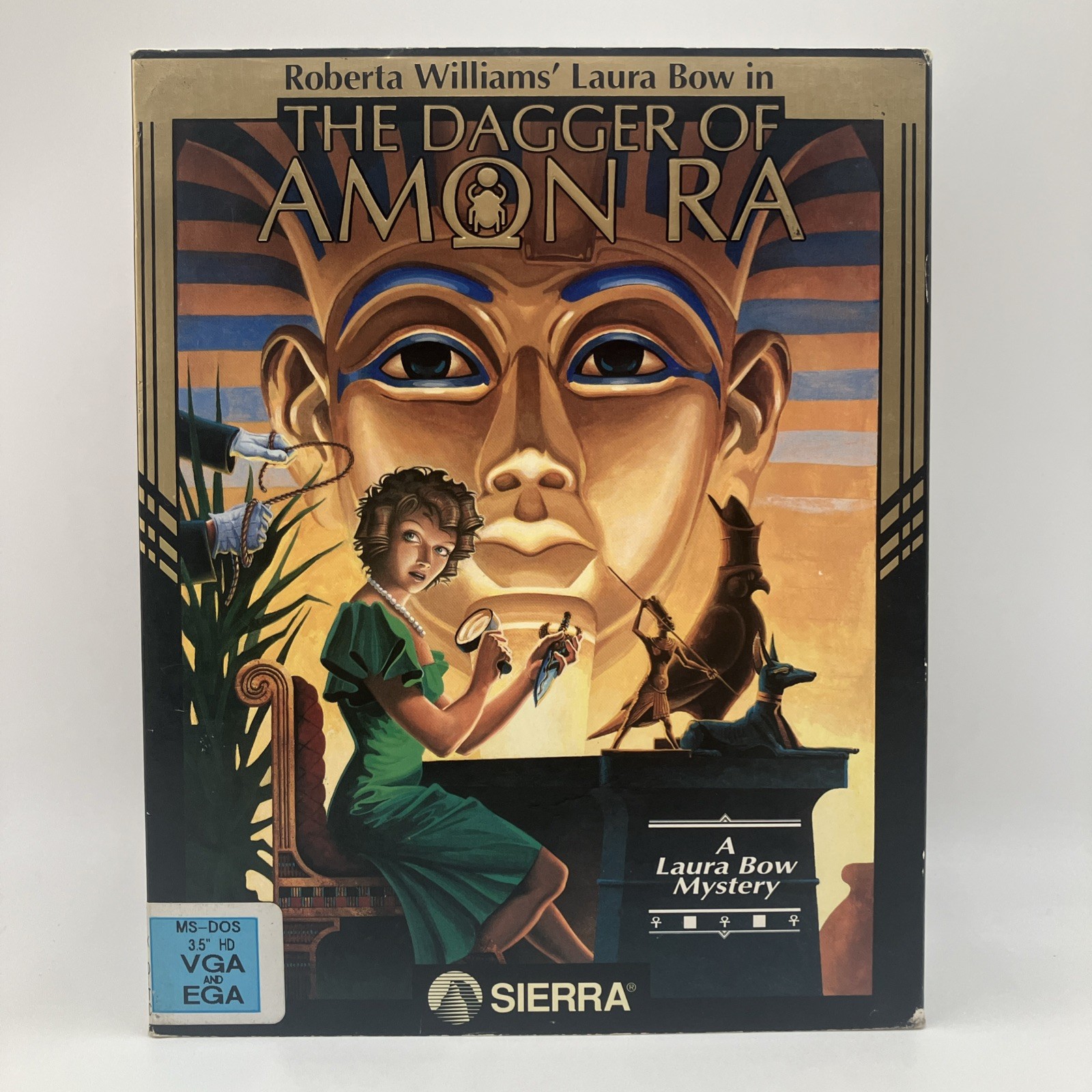 COMPLETE Laura Bow The Dagger of Amon Ra PC 1992 Big Box MS-DOS 3.5\