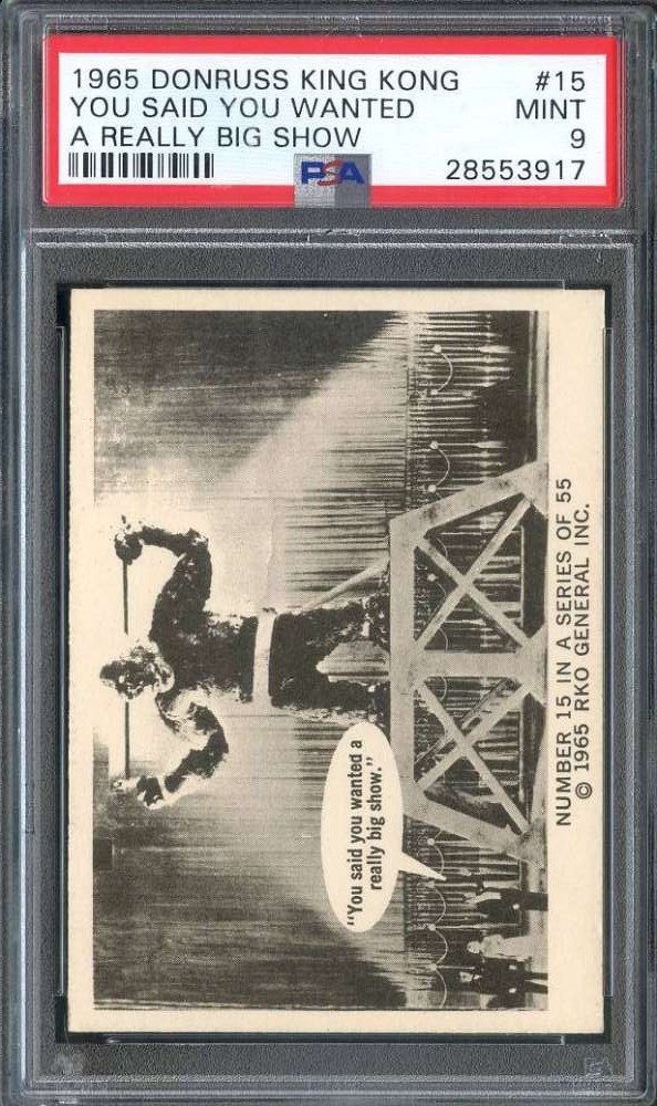 1965 Donruss King Kong #15 Really Big Show PSA 9 *DS16079