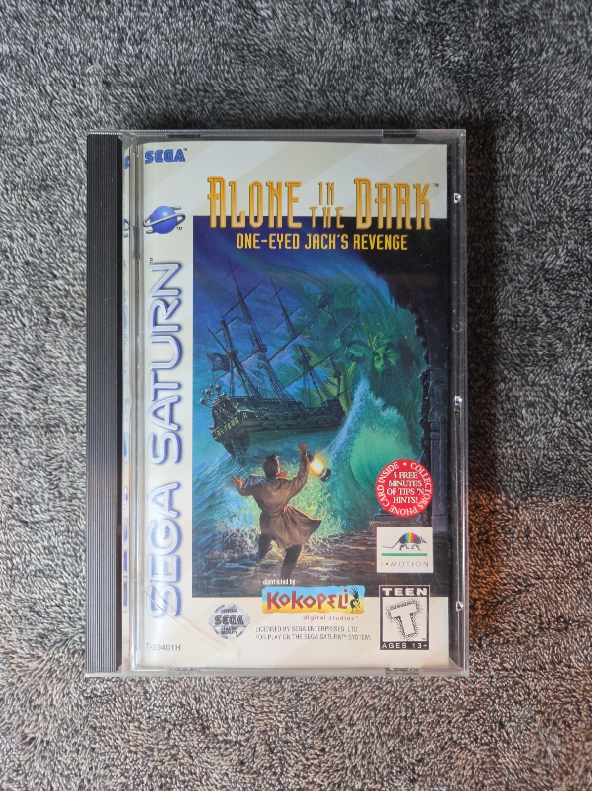 Alone in the Dark: One-Eyed Jack's Revenge (Sega Saturn, 1996) CIB Tested